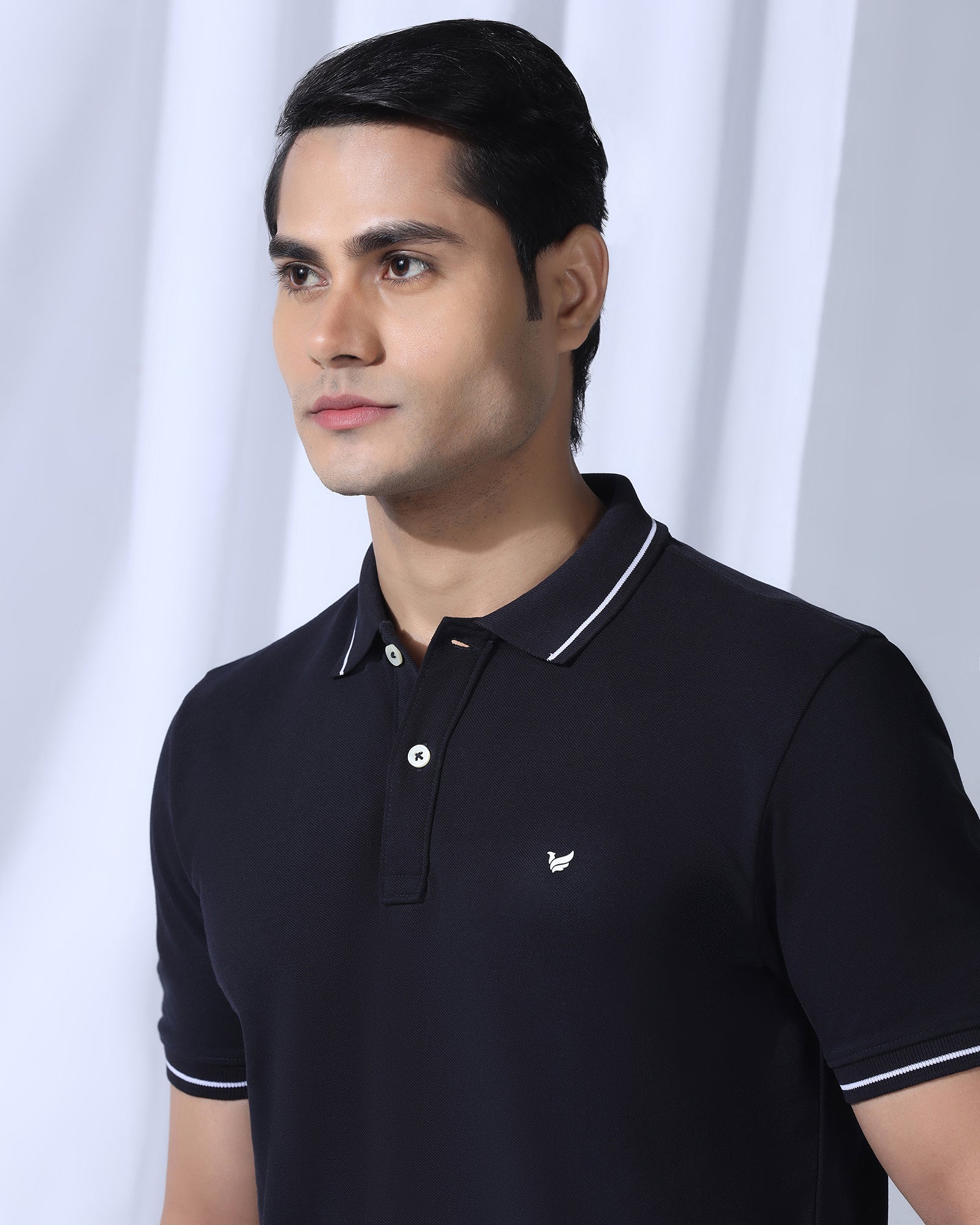Polo Deep Navy Solid T-Shirt - Elara