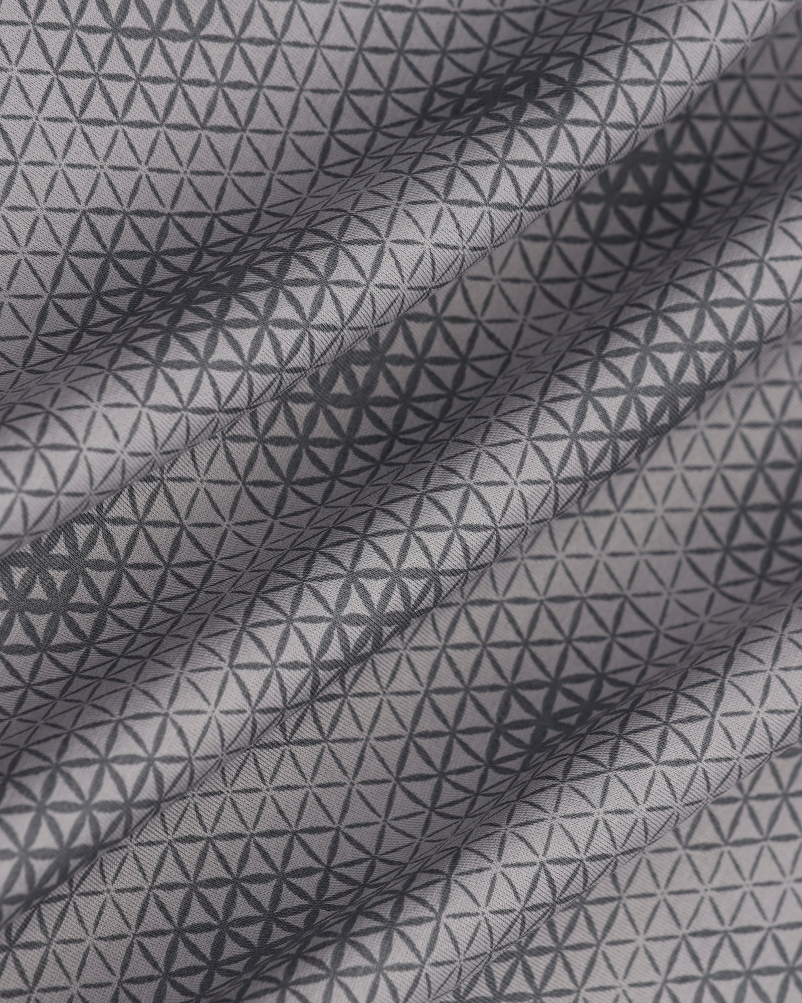 Polo Grey Printed T-Shirt - Hex