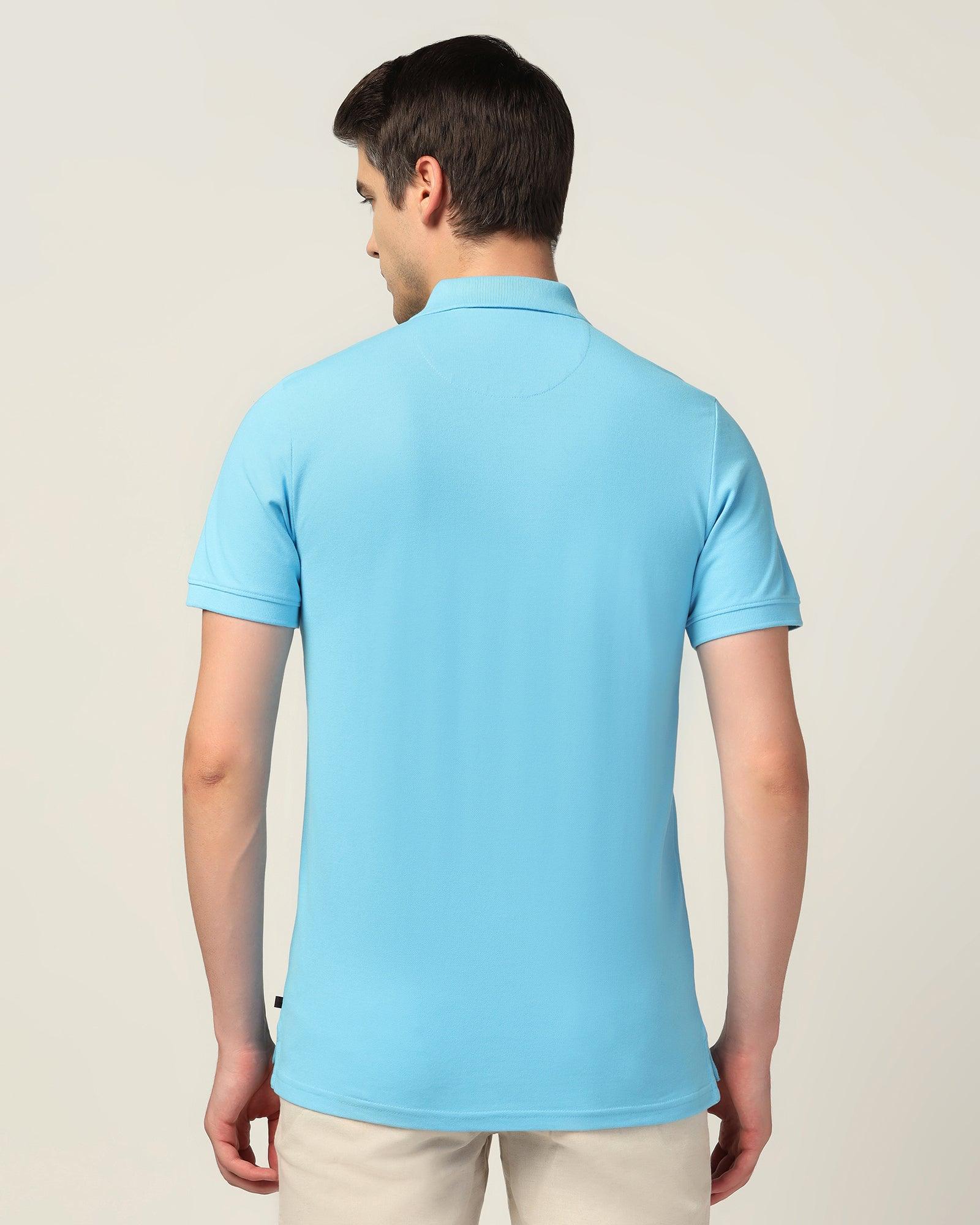 Polo Light Blue Solid T-Shirt - Bright - Blackberrys