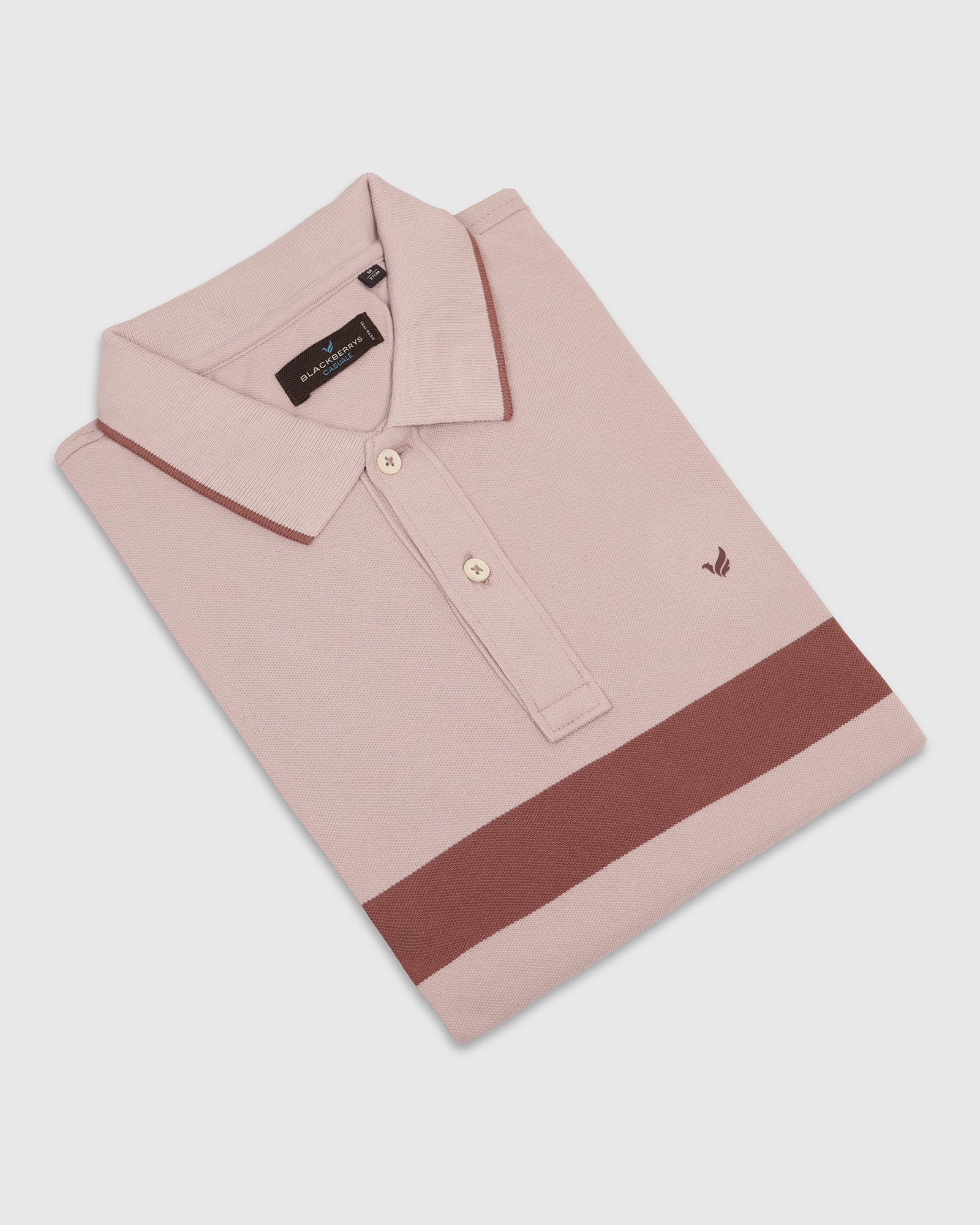 Polo Light Pink Printed T-Shirt - Oriono