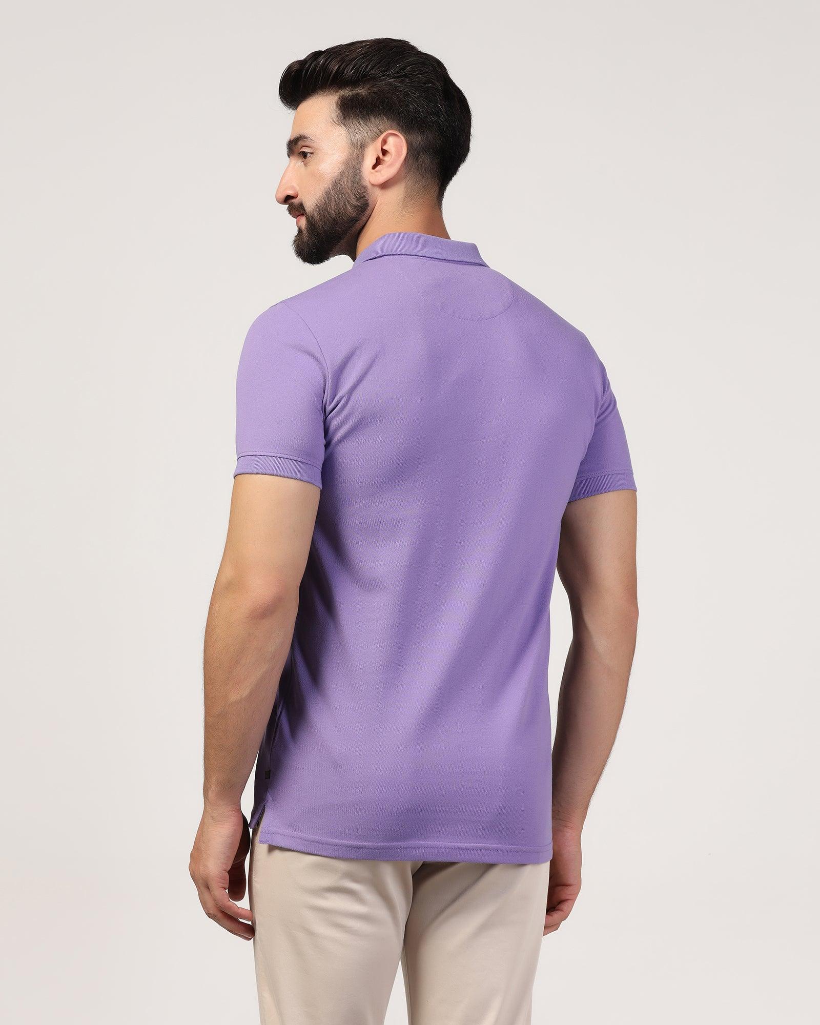 Polo Light Purple Solid T-Shirt - Bright - Blackberrys