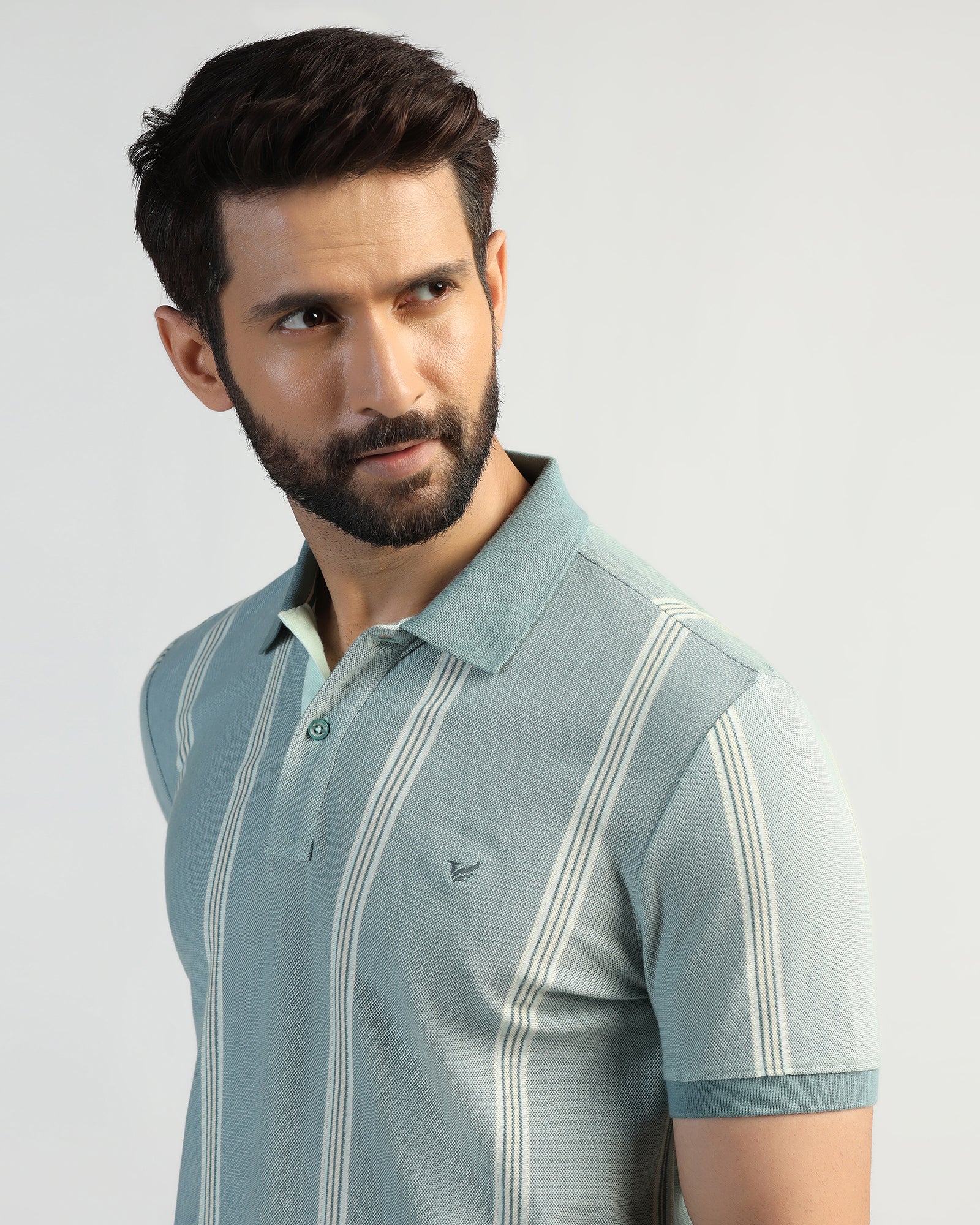 Polo Mint Stripe T-Shirt - Cape