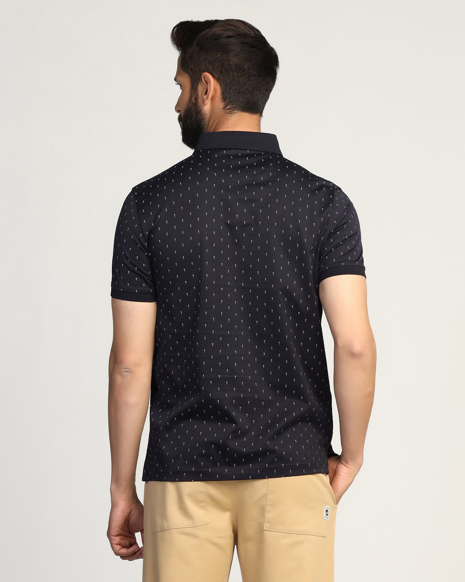 Polo Navy Printed T-Shirt - Hala