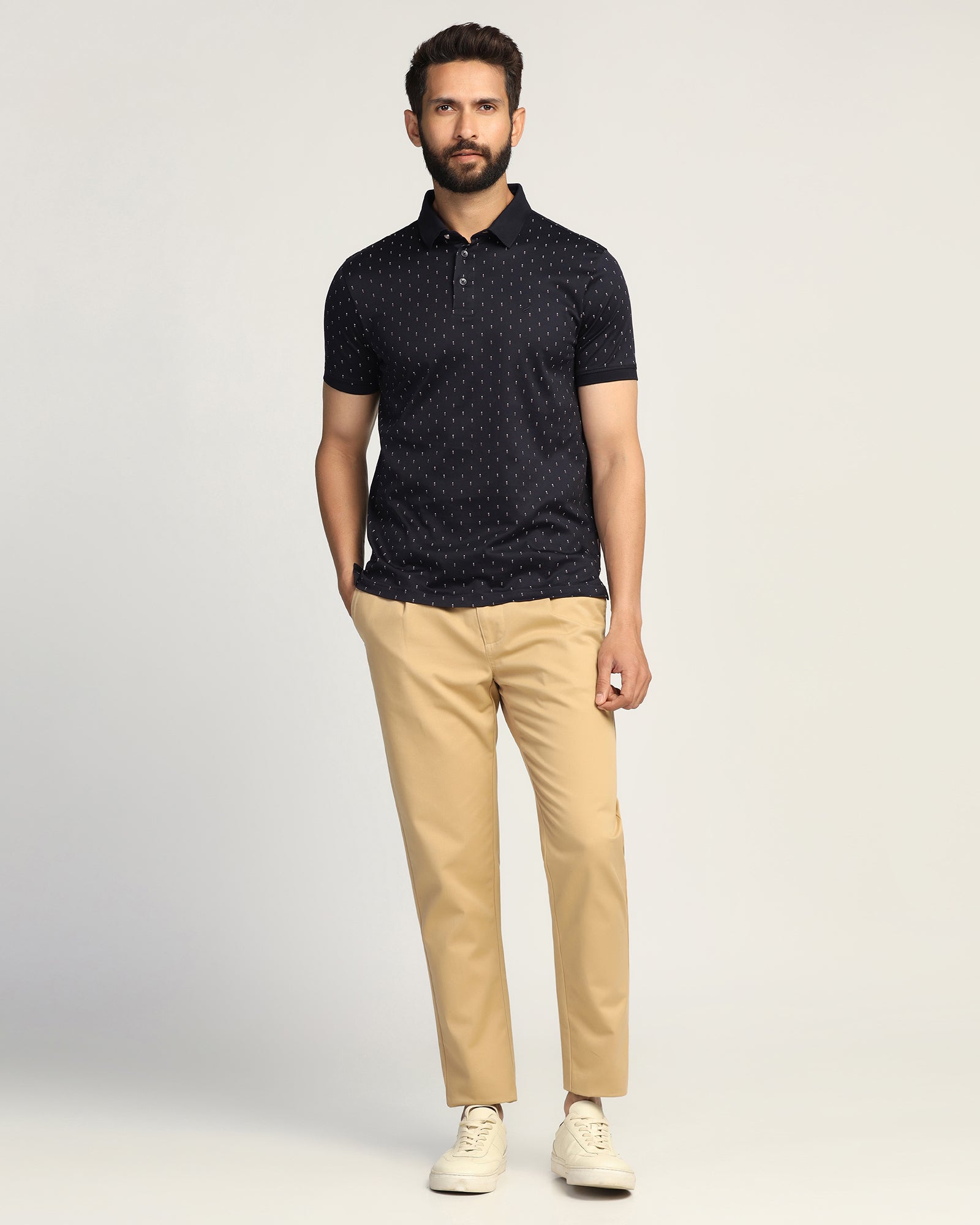 Polo Navy Printed T-Shirt - Hala