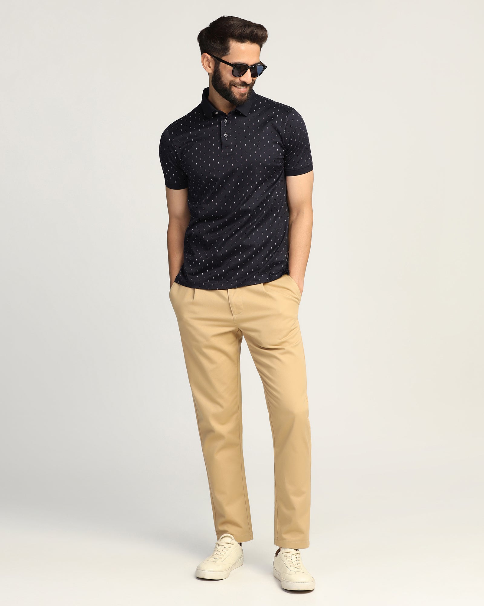 Polo Navy Printed T-Shirt - Hala