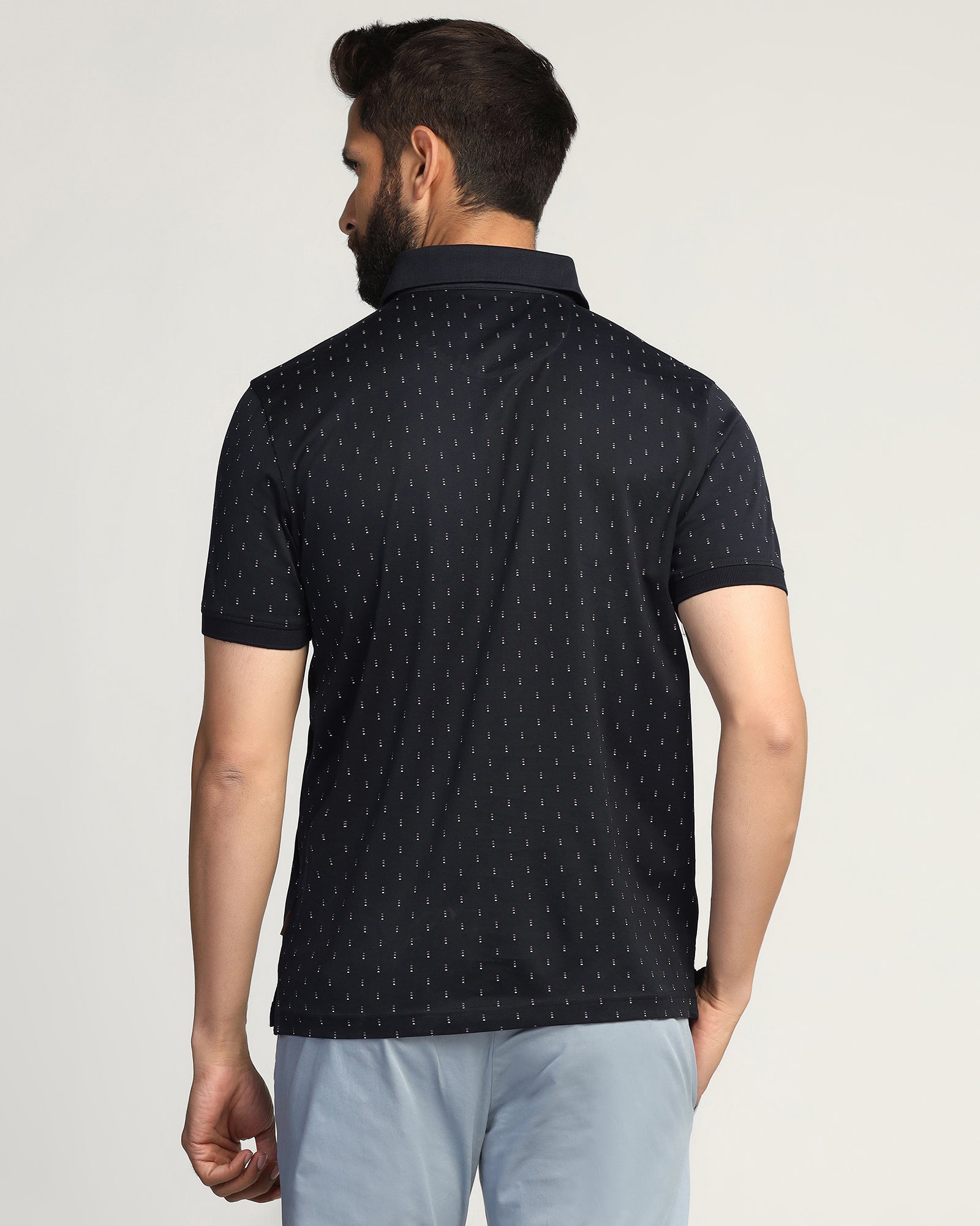 Polo Navy Printed T-Shirt - Hala