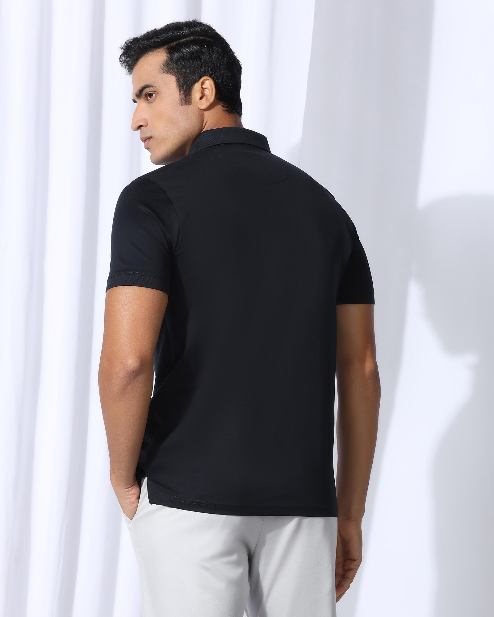 Polo Navy Printed T-Shirt - Saddy