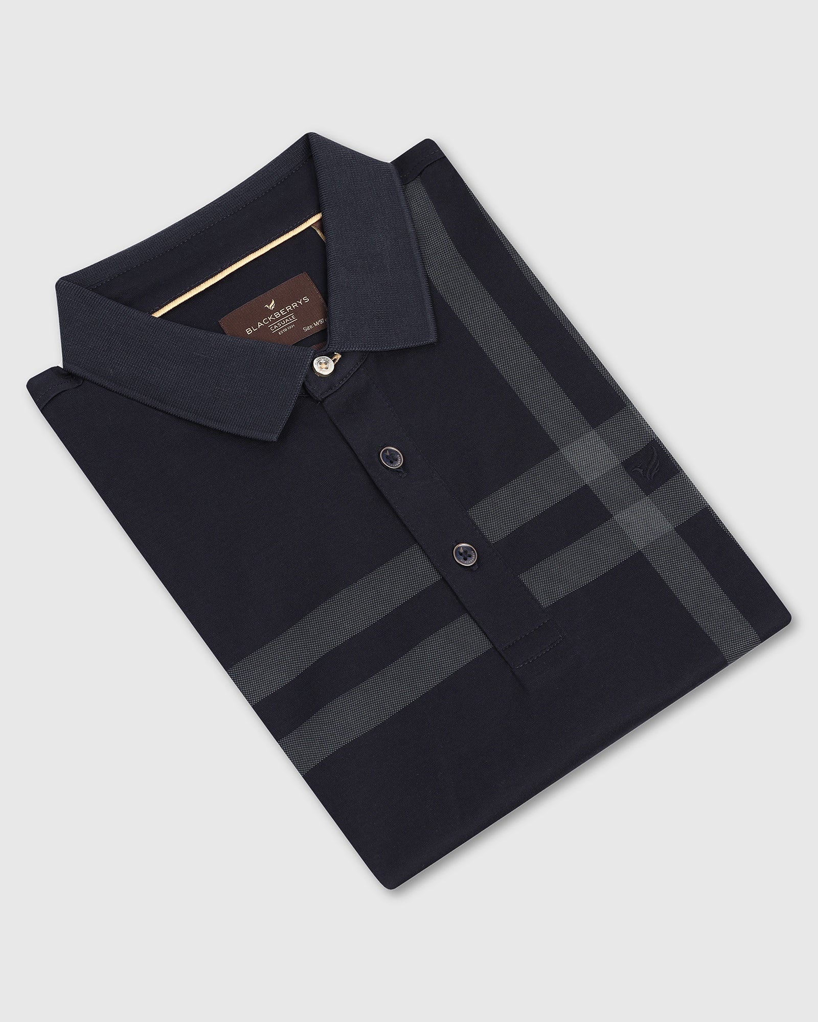 Polo Navy Printed T-Shirt - Saddy