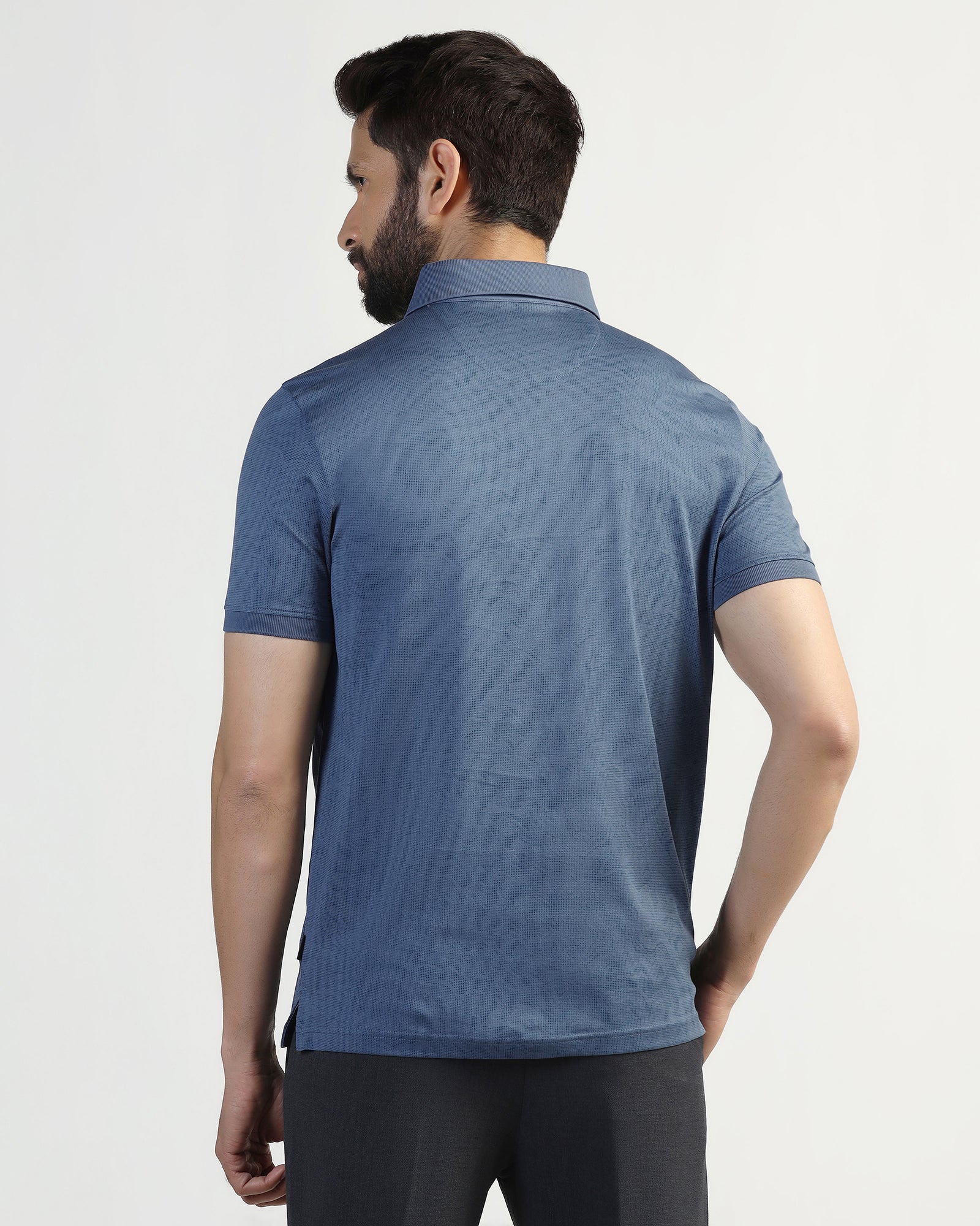 Polo Navy Printed T-Shirt - Trip