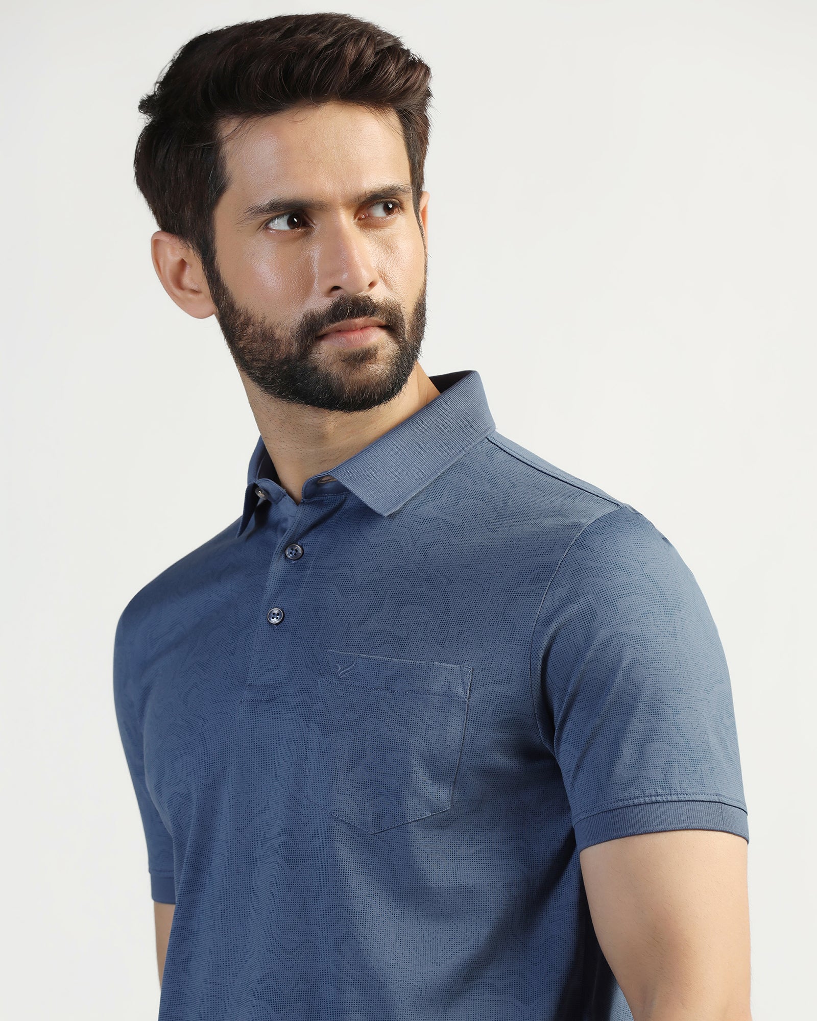Polo Navy Printed T-Shirt - Trip