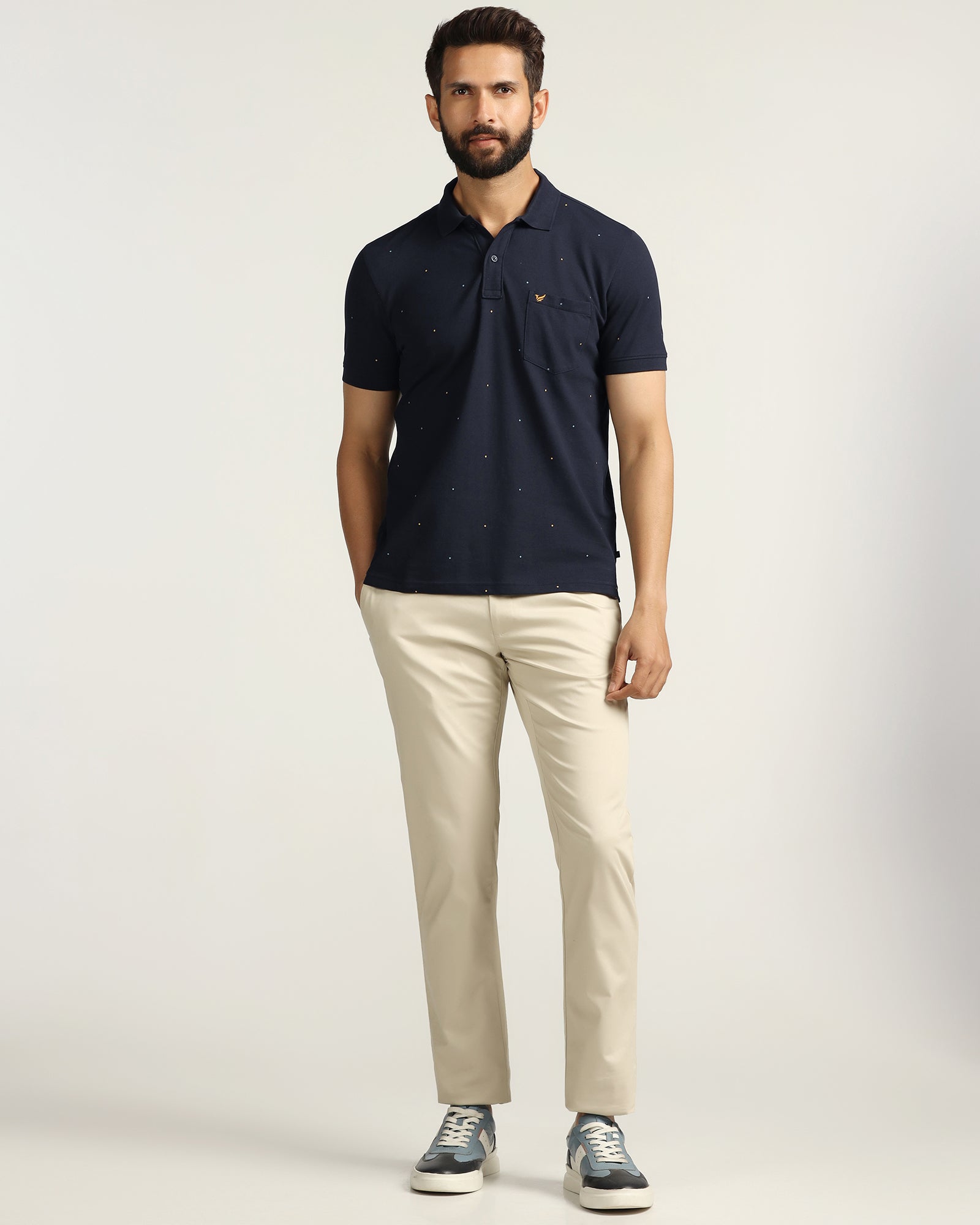 Polo Navy Printed T-Shirt - Wembley