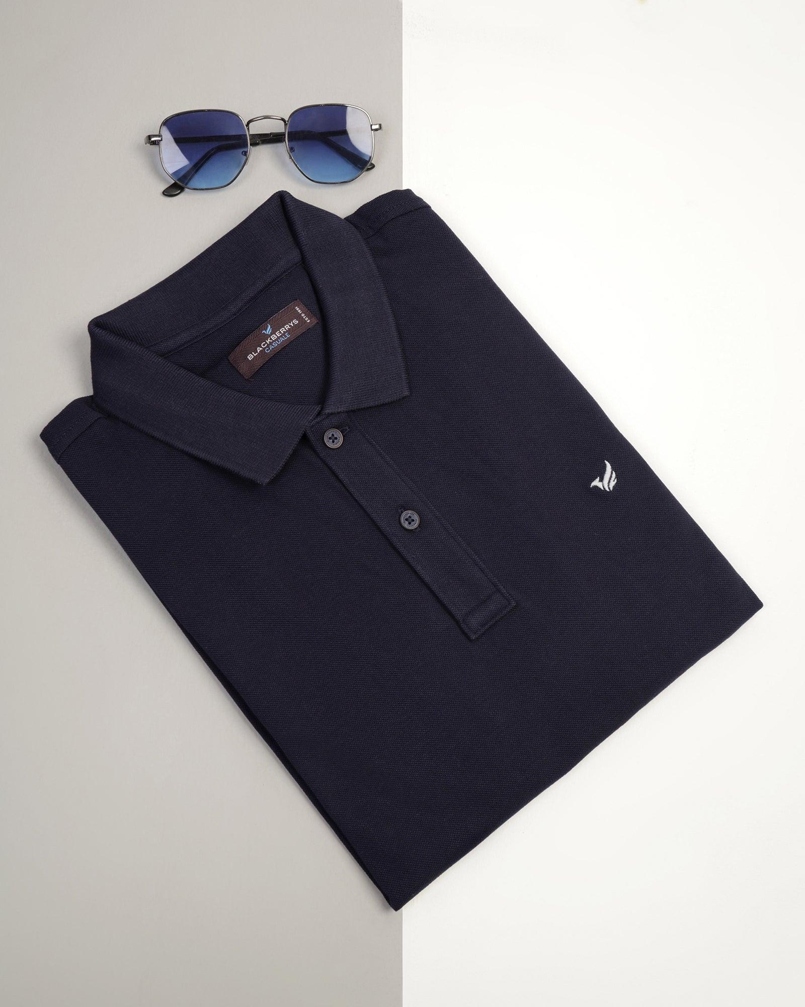 Polo Navy Solid T-Shirt - Essen - Blackberrys