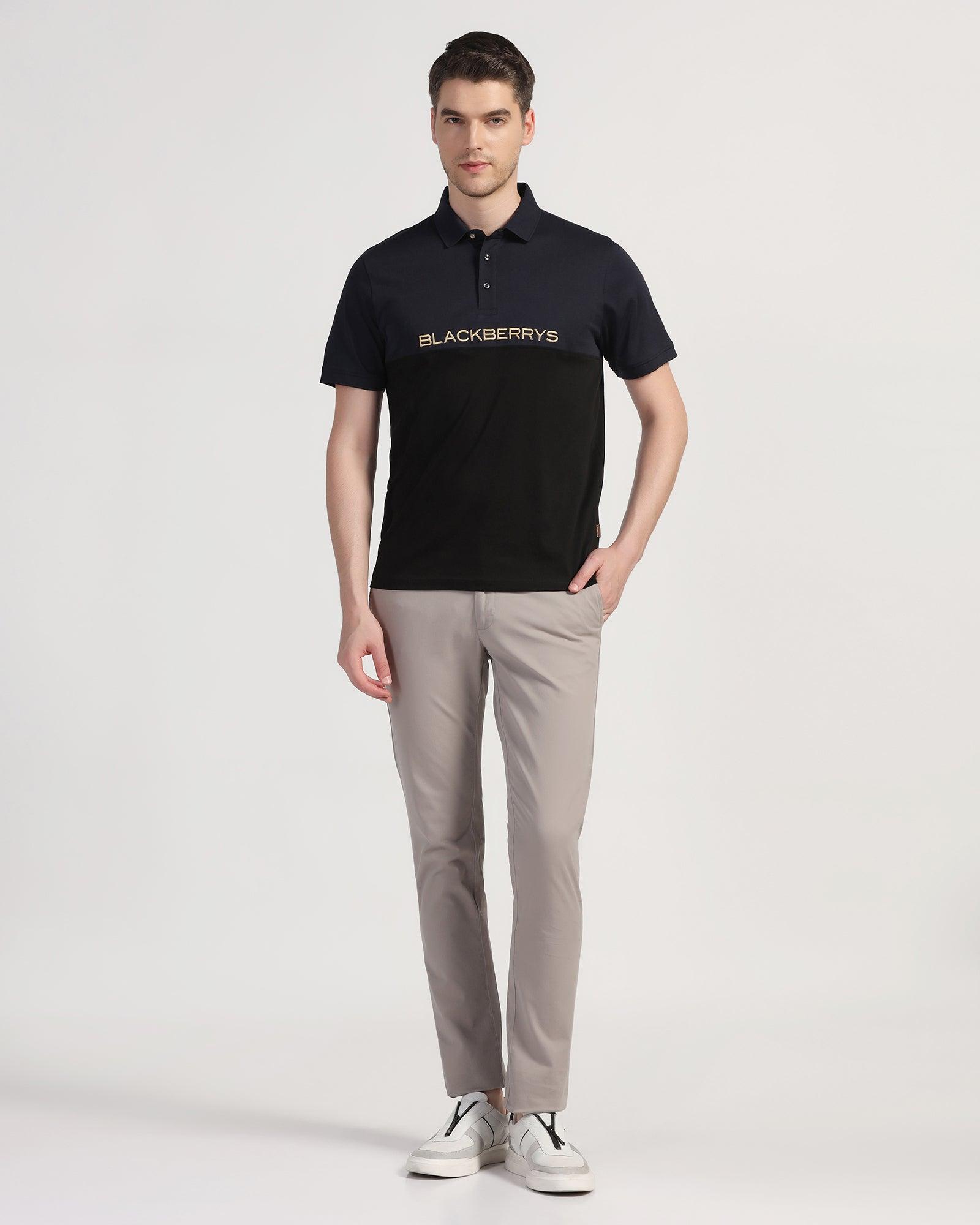 Polo Navy Solid T-Shirt - Star - Blackberrys