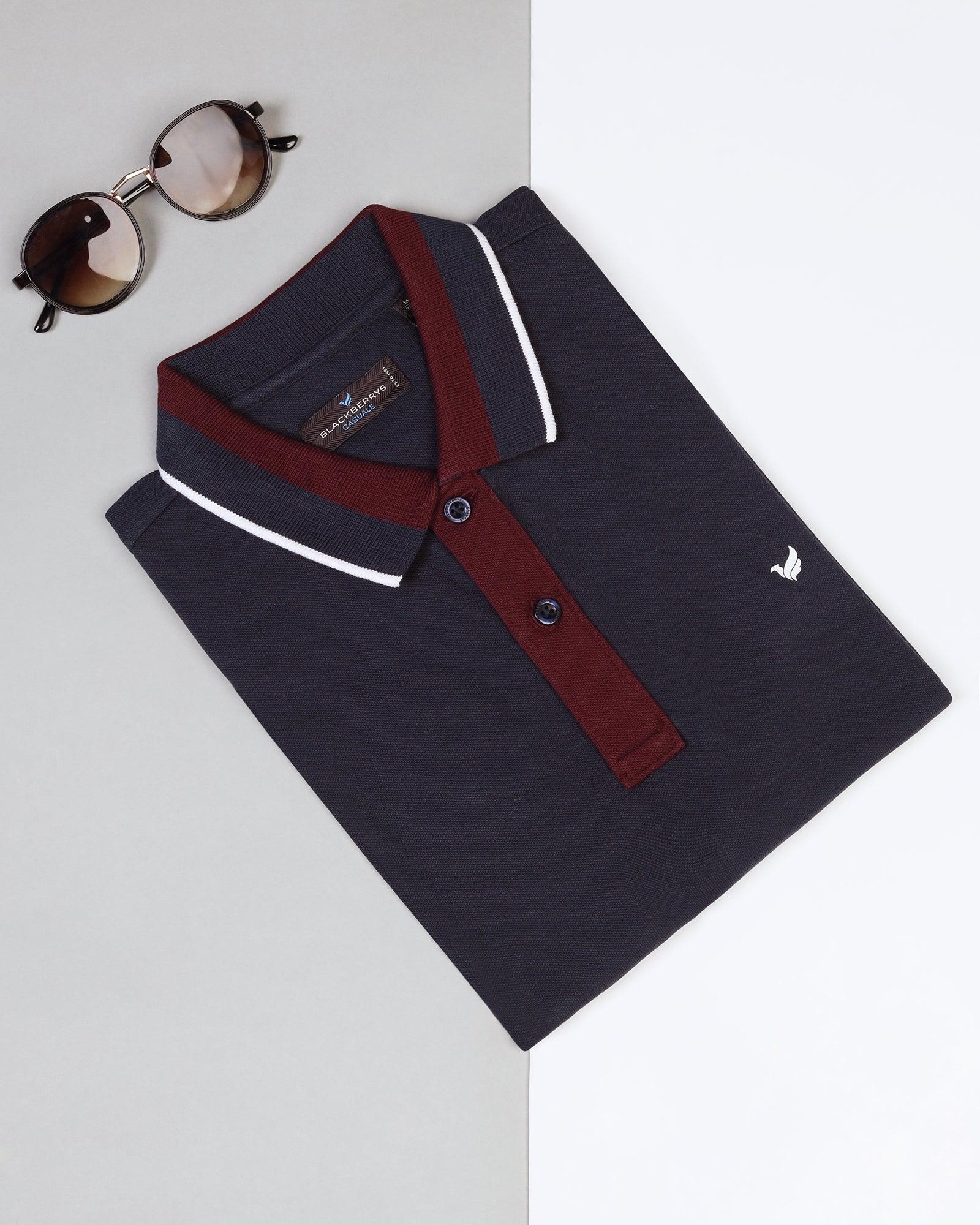 Polo Navy Solid T-Shirt - Tipper - Blackberrys
