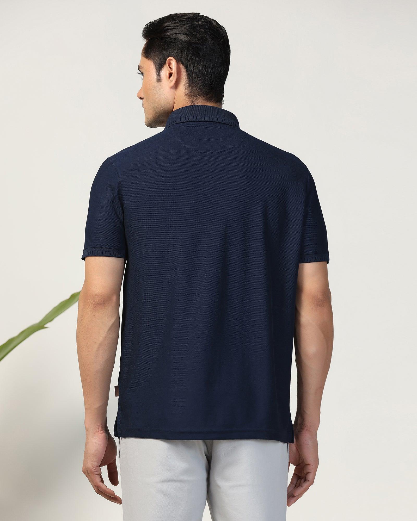 Polo Navy Structure T-Shirt - Bingo