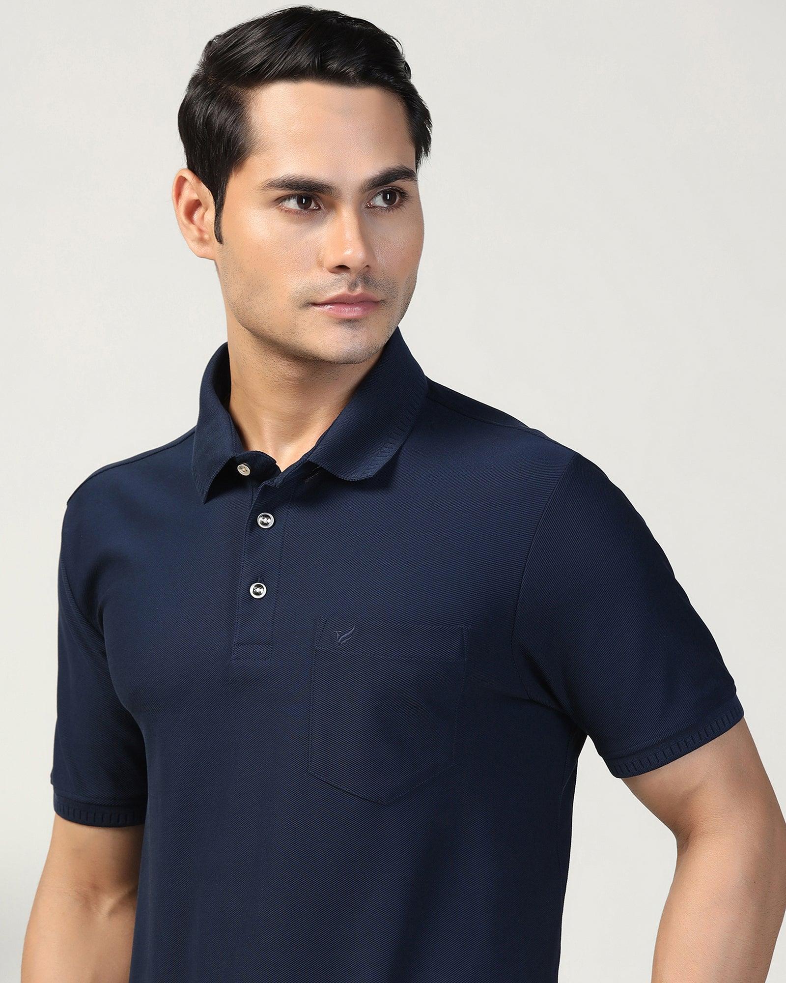 Polo Navy Structure T-Shirt - Bingo
