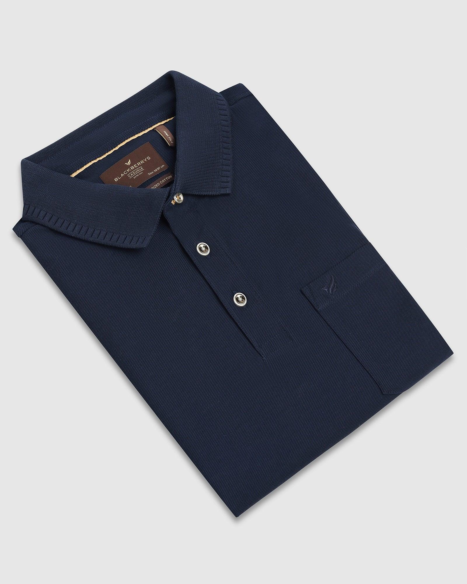 Polo Navy Structure T-Shirt - Bingo