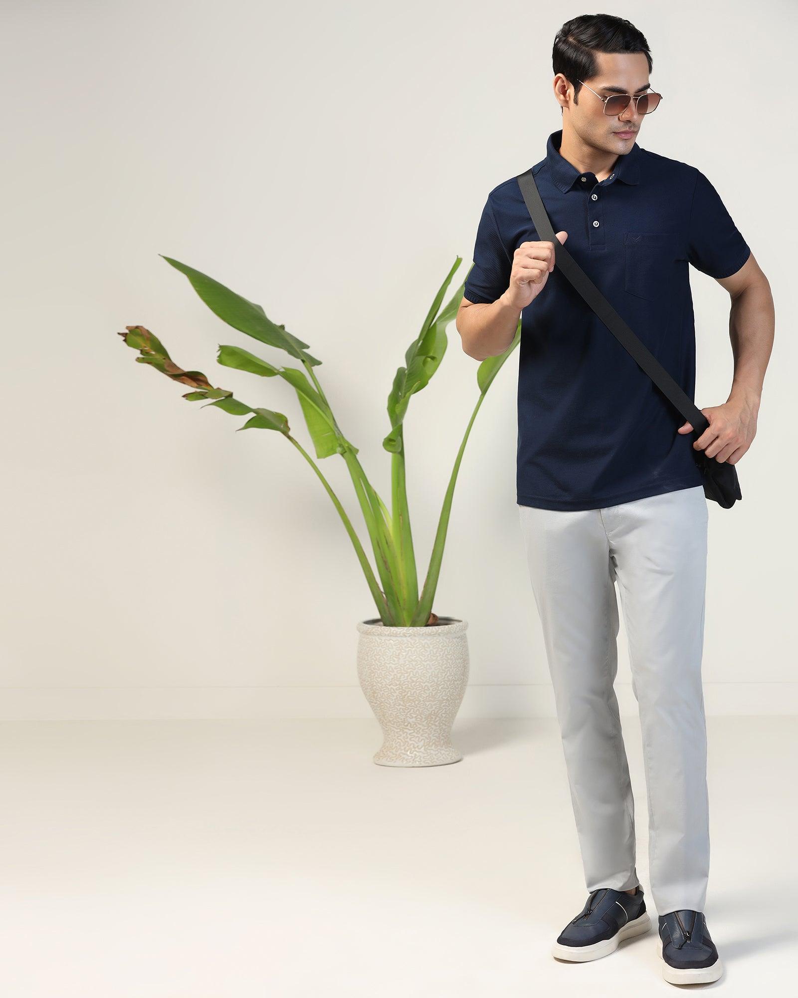 Polo Navy Structure T-Shirt - Bingo