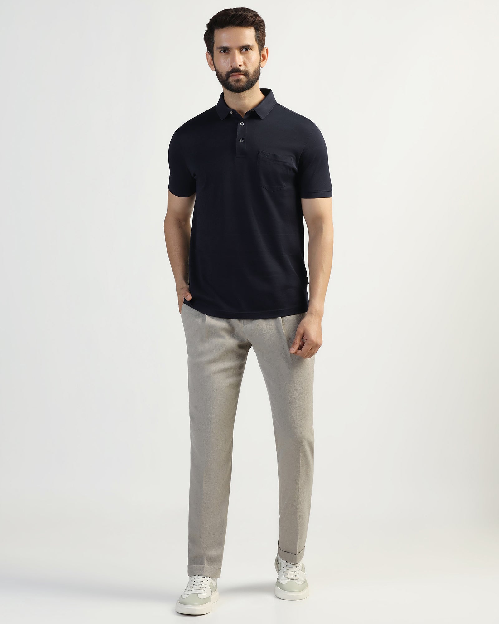 Polo Navy Stripe T-Shirt - Zeta