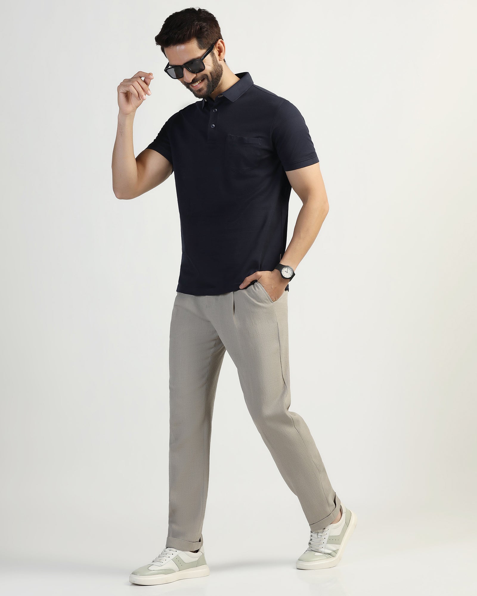 Polo Navy Stripe T-Shirt - Zeta