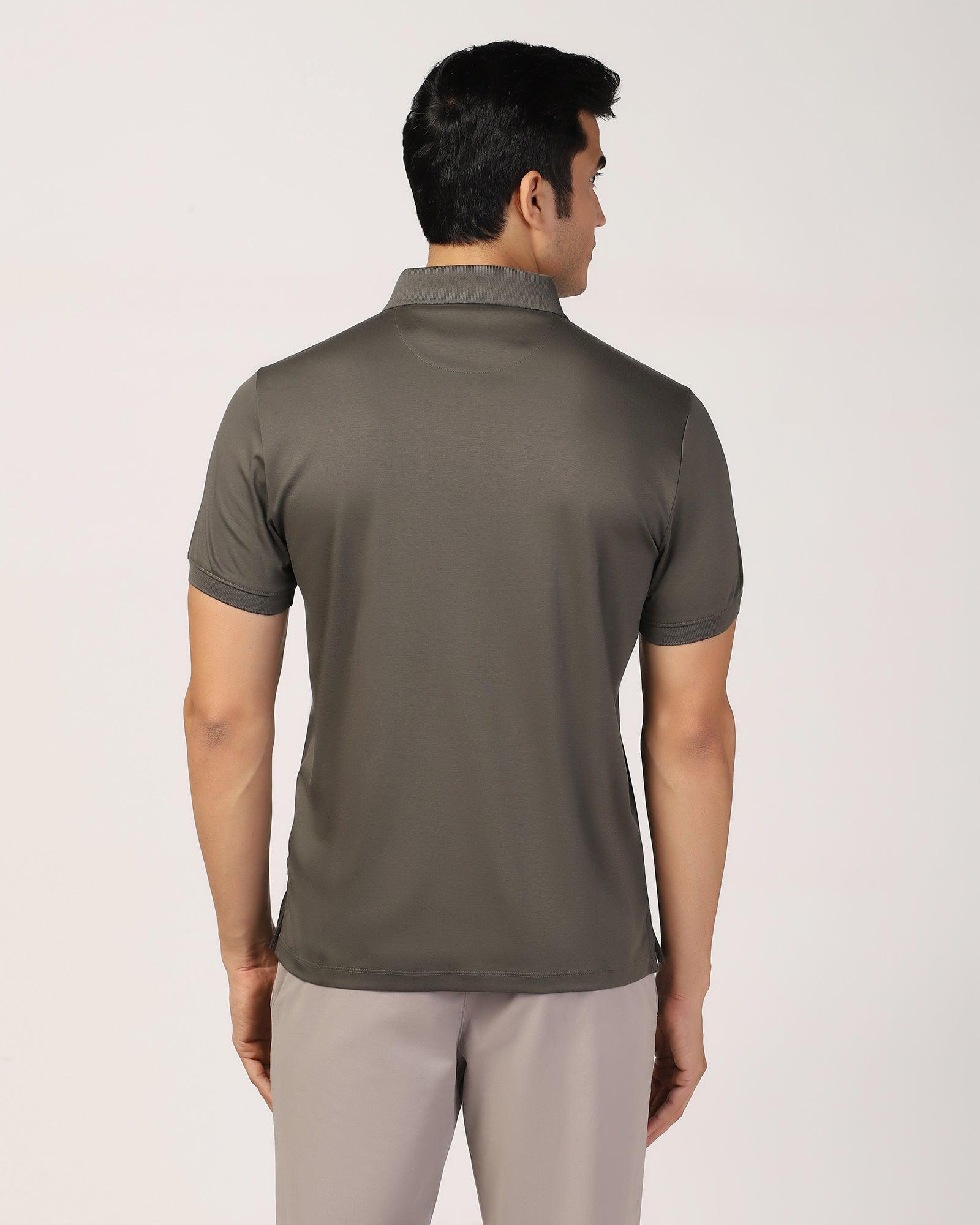 Polo Olive Solid T-Shirt - Toll - Blackberrys