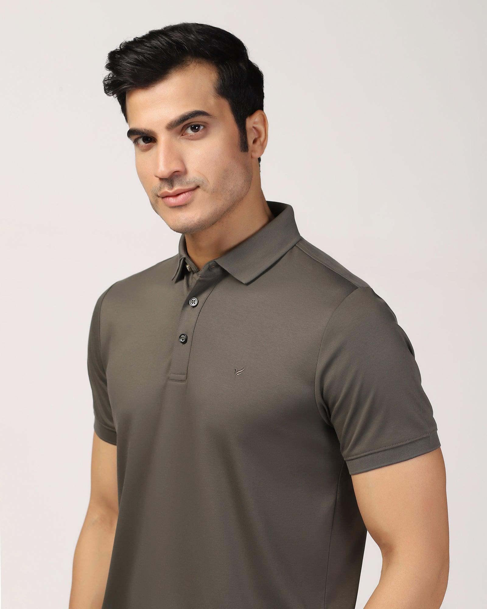 Polo Olive Solid T-Shirt - Toll - Blackberrys