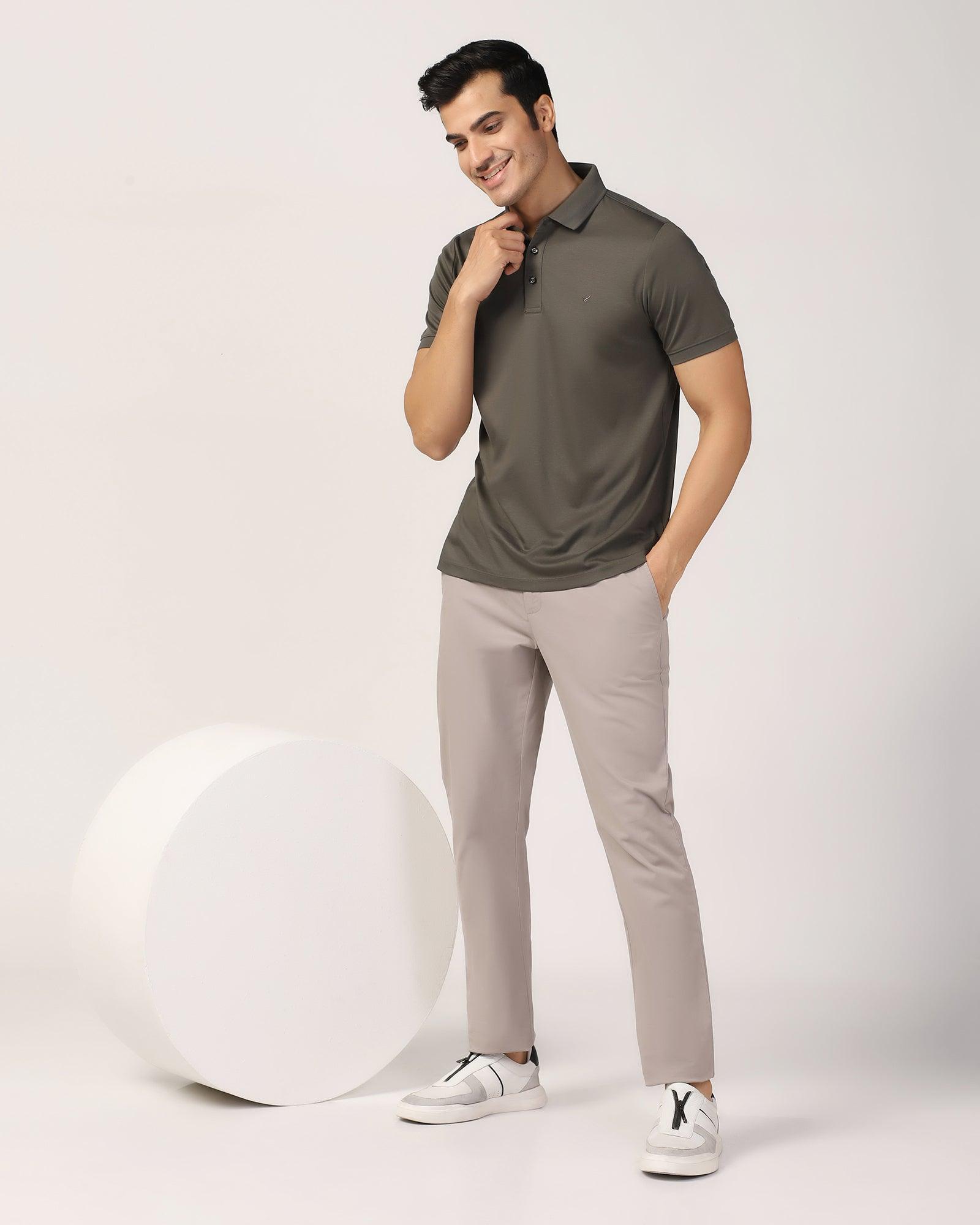 Polo Olive Solid T-Shirt - Toll - Blackberrys