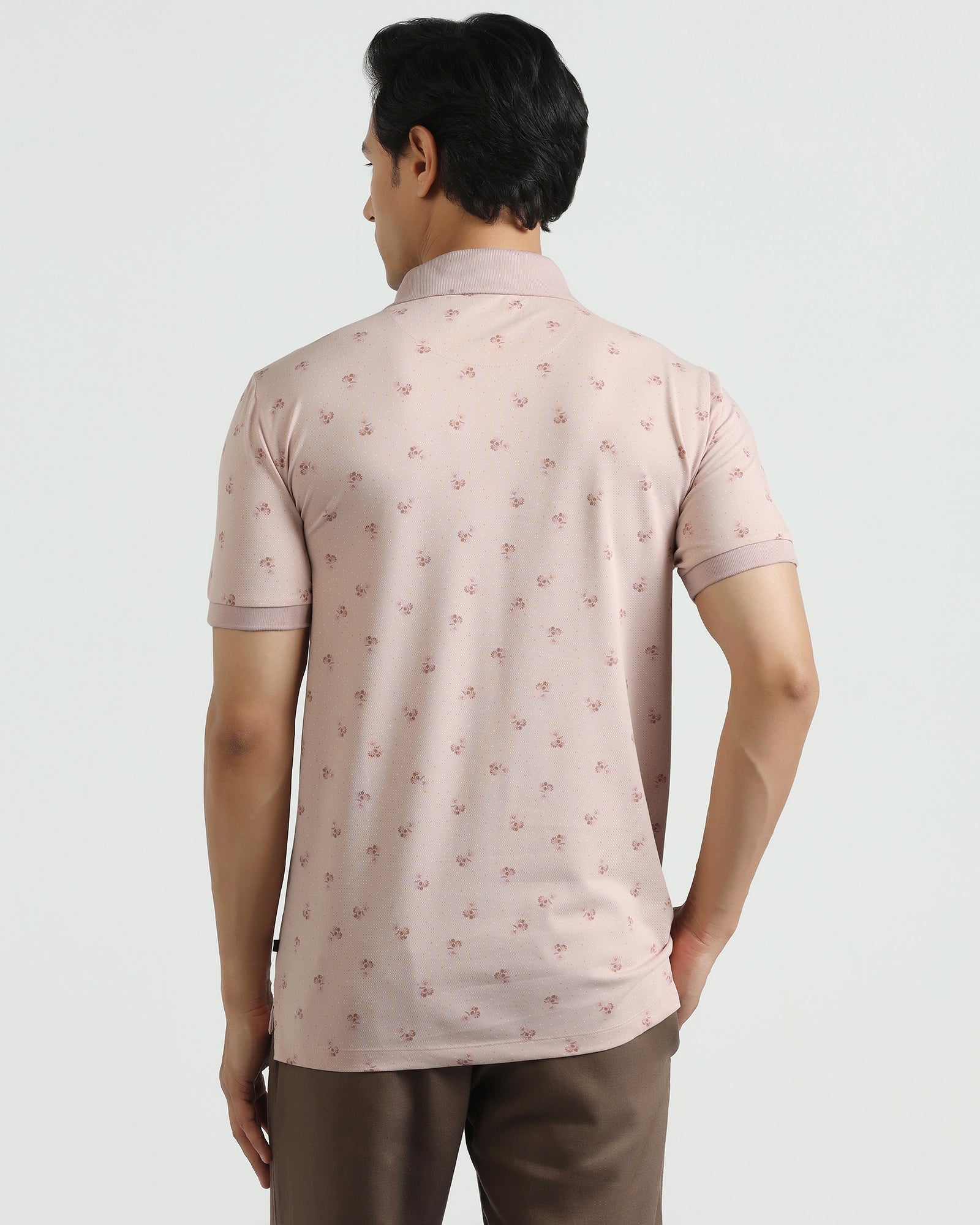 Polo Pink Printed T-Shirt - Sonic