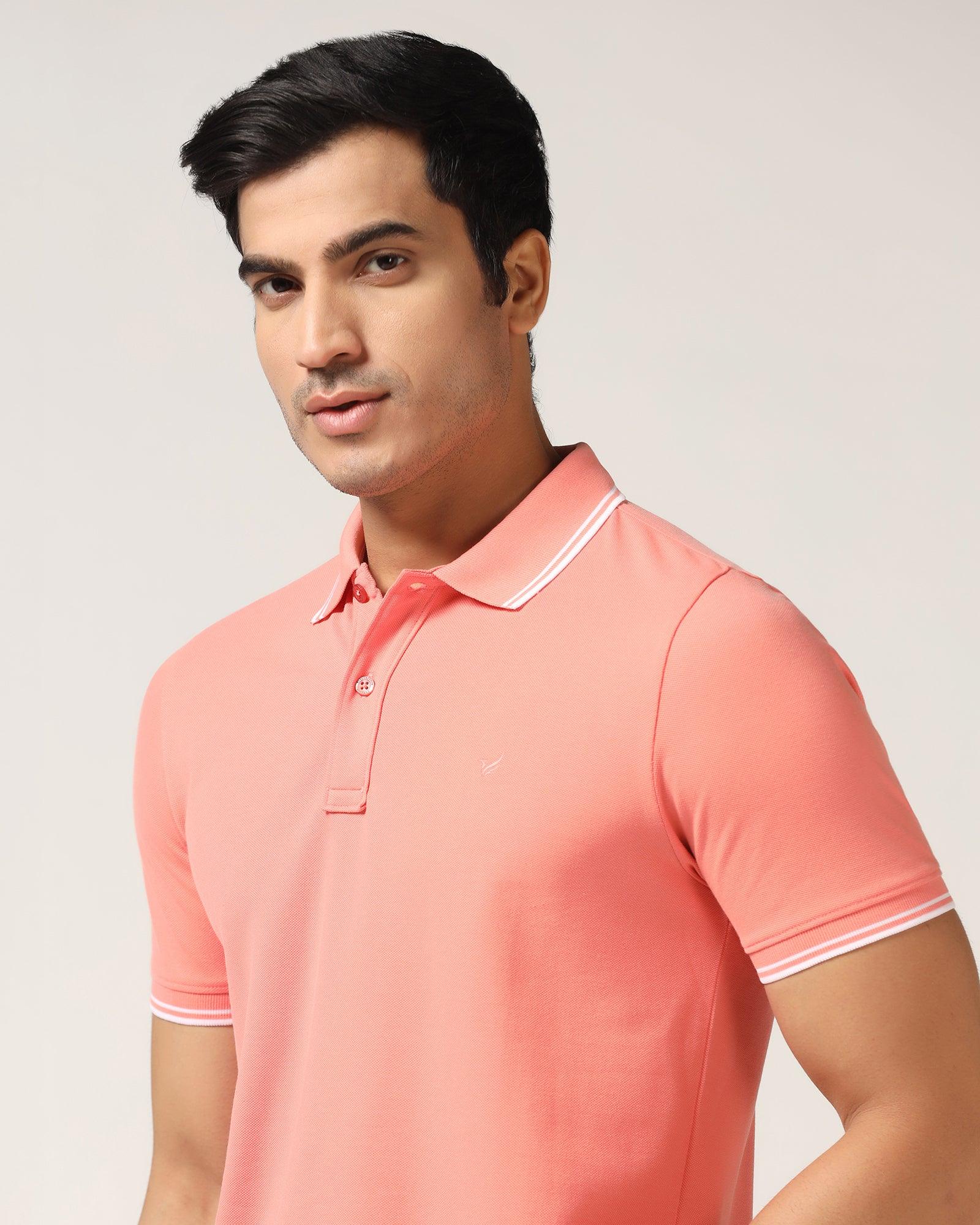 Polo Pink Solid T-Shirt - Fifa - Blackberrys