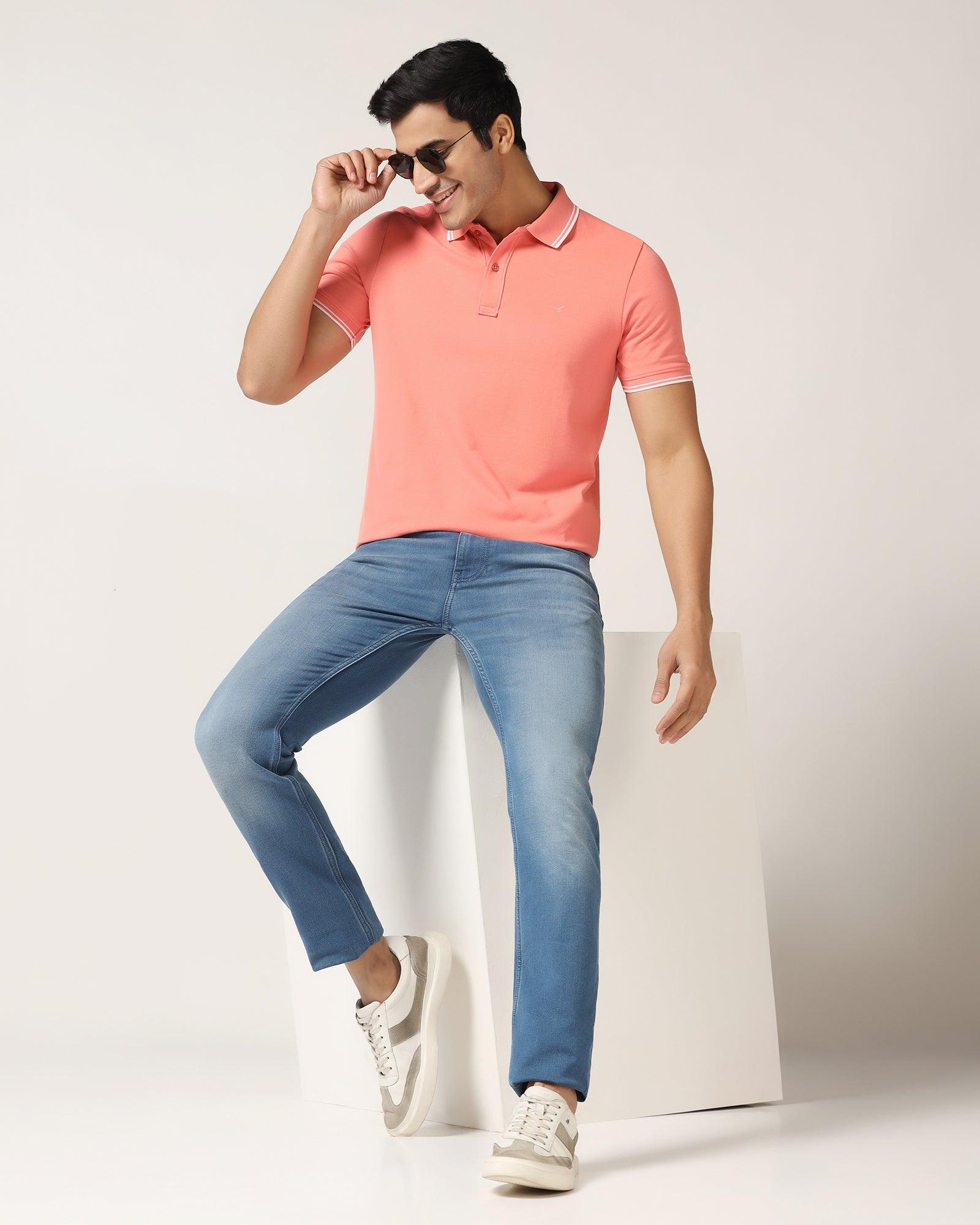 Polo Pink Solid T-Shirt - Fifa - Blackberrys