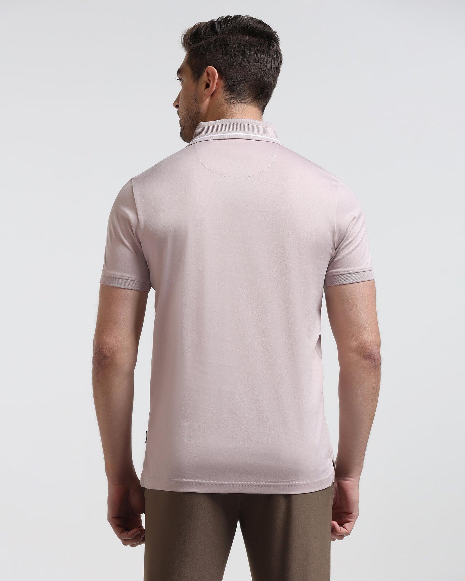 Polo Pink Solid T-Shirt - Peter - Blackberrys