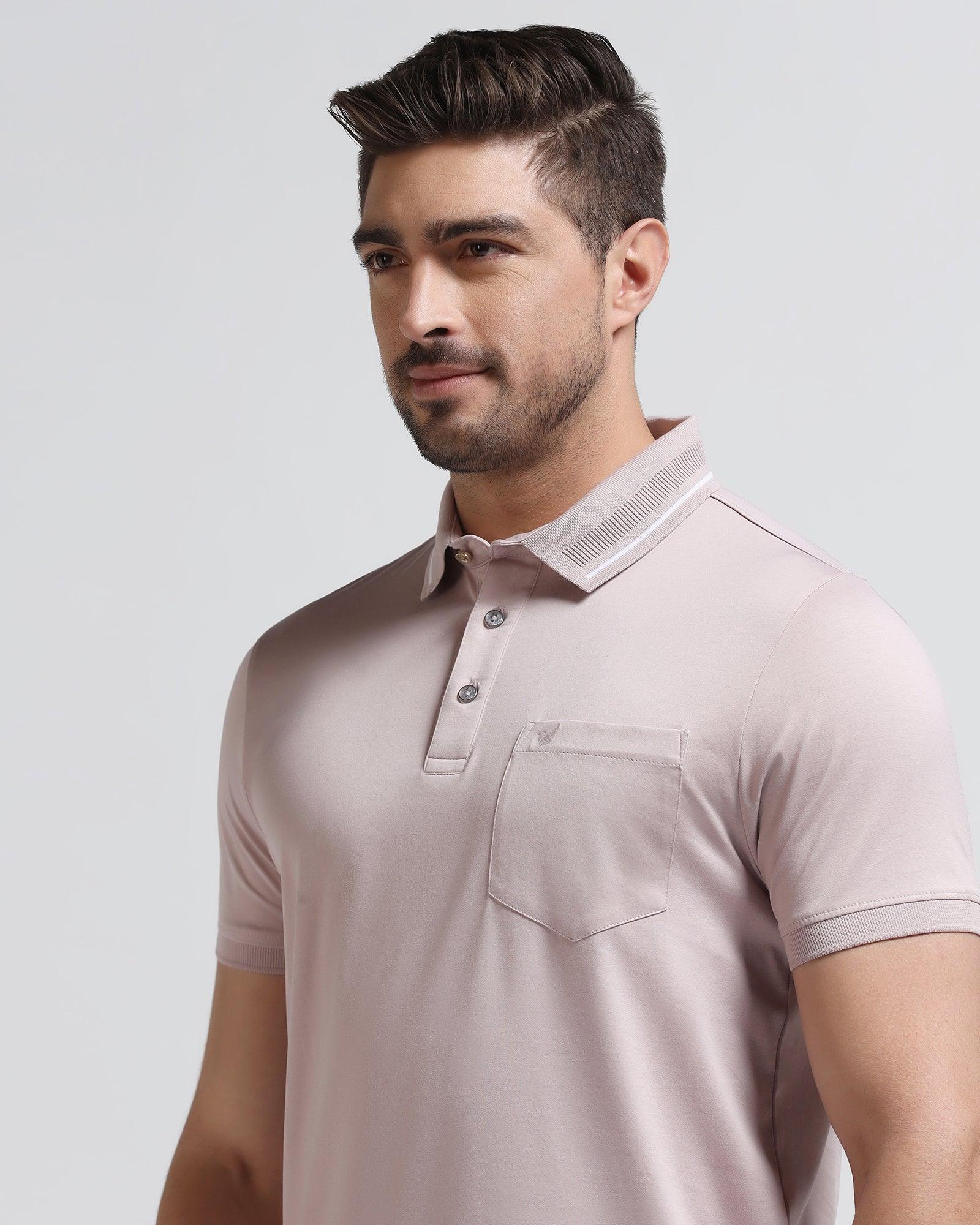 Polo Pink Solid T-Shirt - Peter - Blackberrys