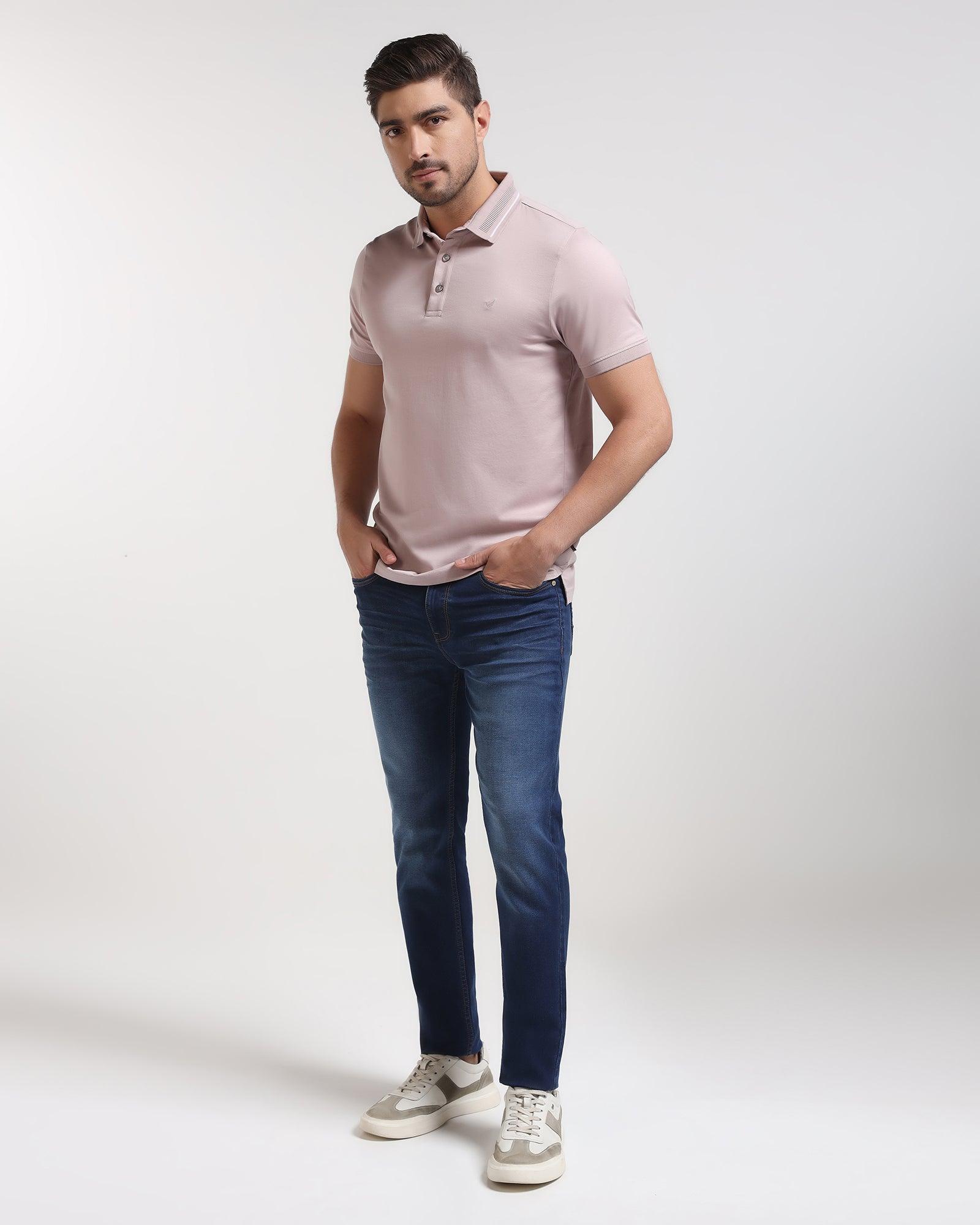 Polo Pink Solid T-Shirt - Peter - Blackberrys