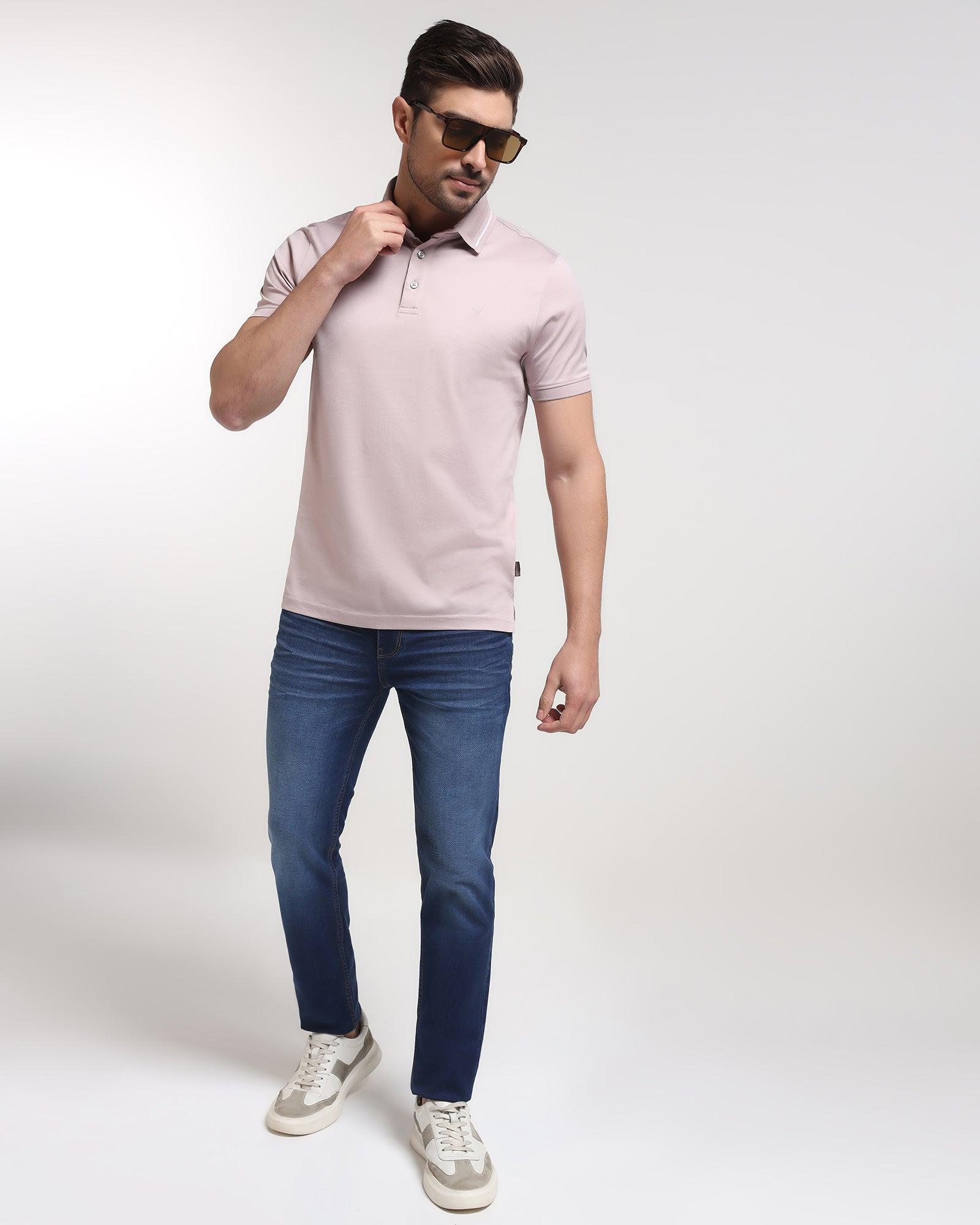Polo Pink Solid T-Shirt - Peter - Blackberrys