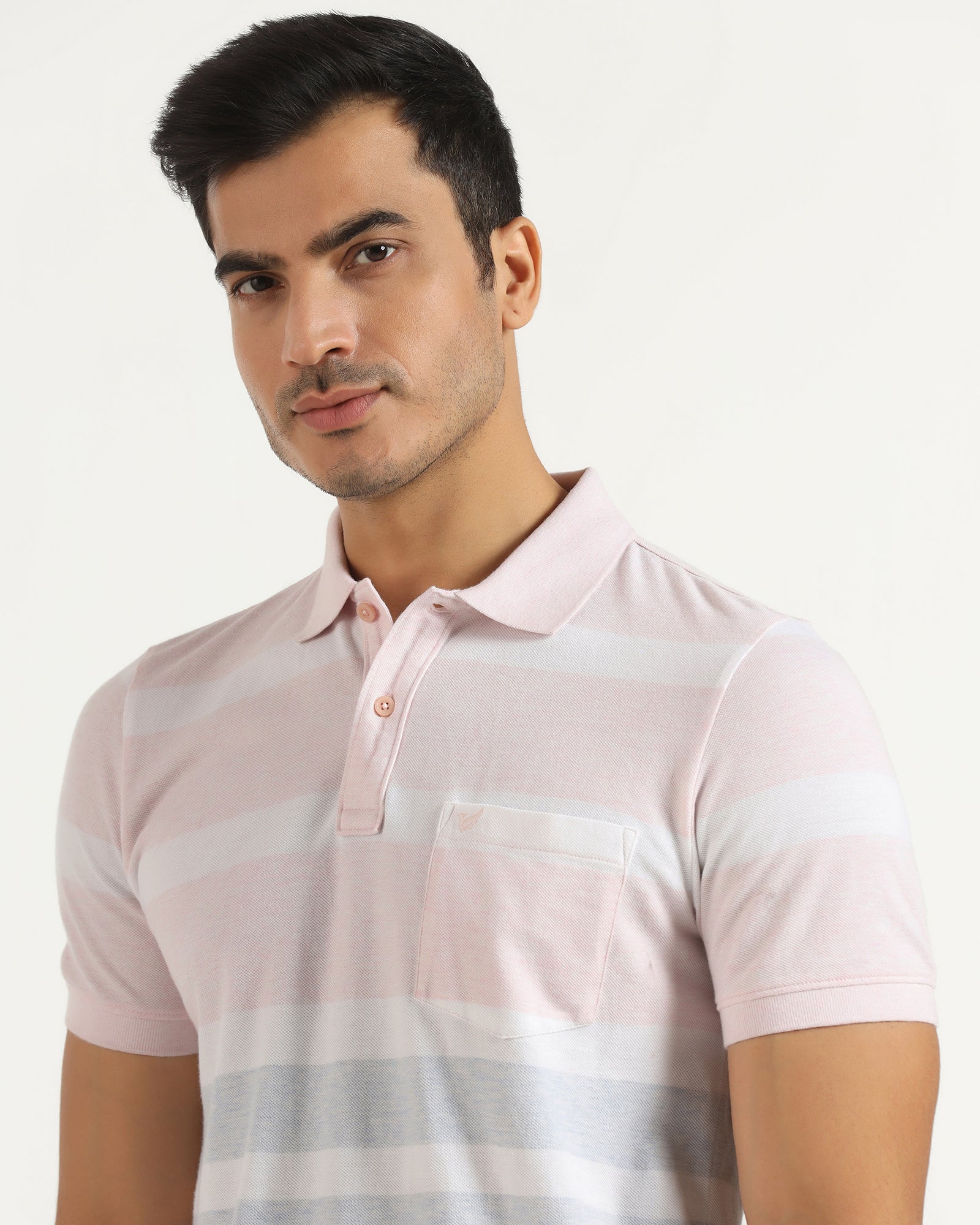Polo Pink Stripe T-Shirt - Scorpius