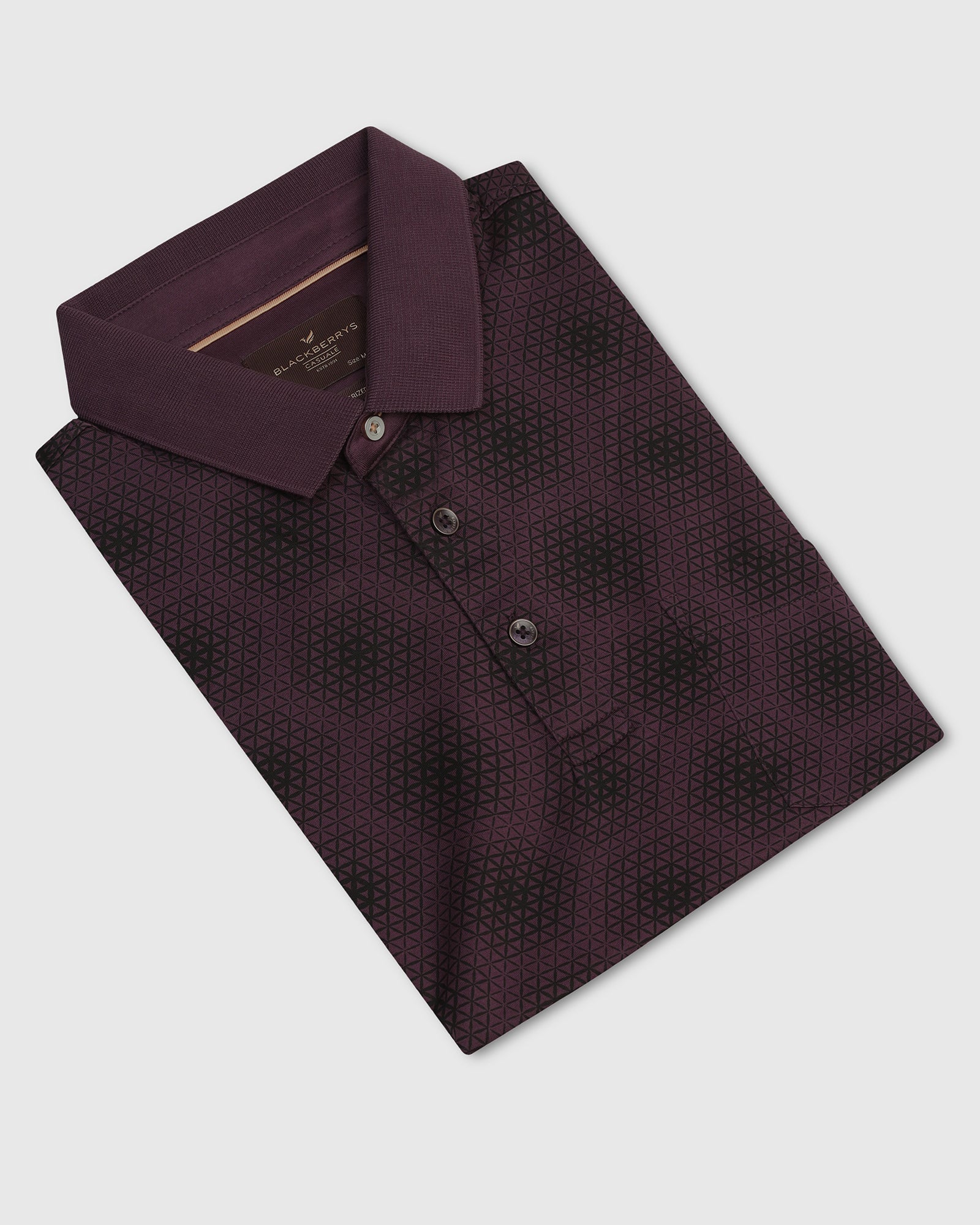 Polo Purple Printed T-Shirt - Hex