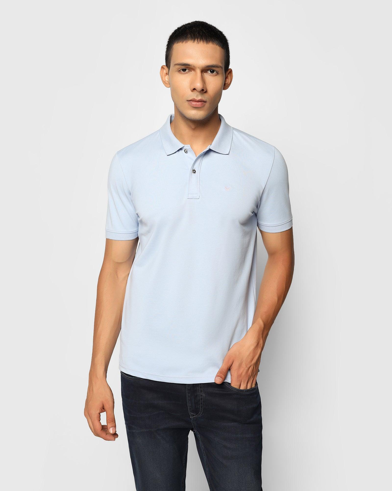 Sky Blue Must Haves Solid Polo - Yukii
