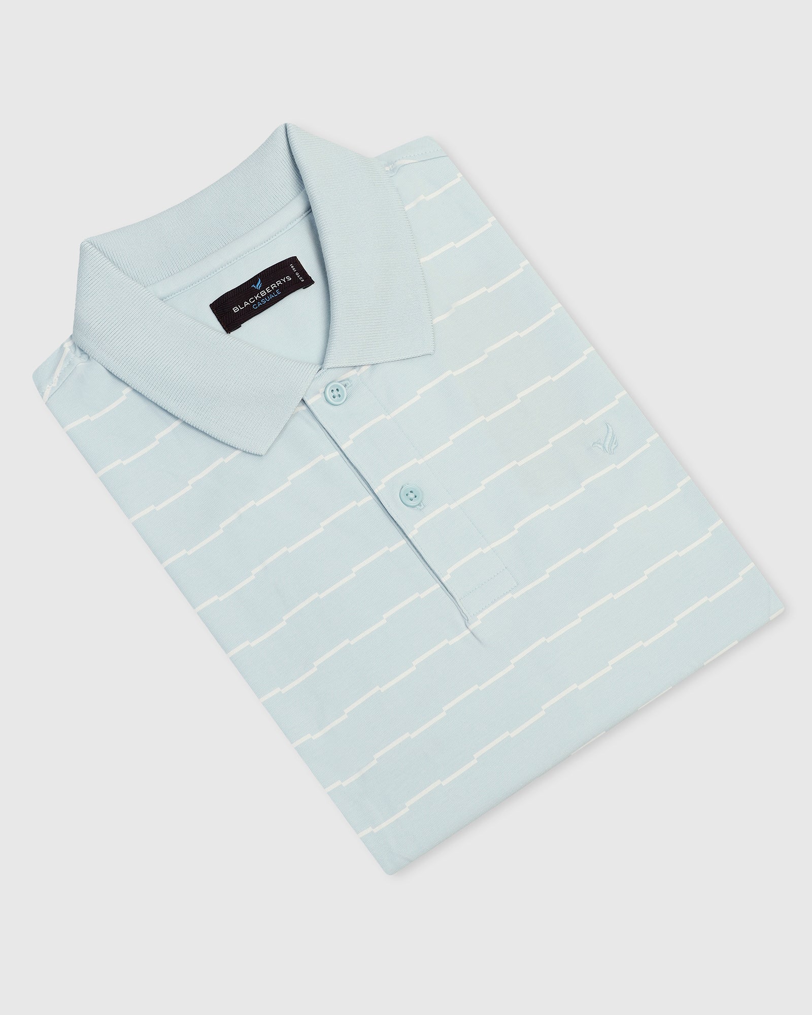 Polo Sky Blue Stripe T-Shirt - Sail