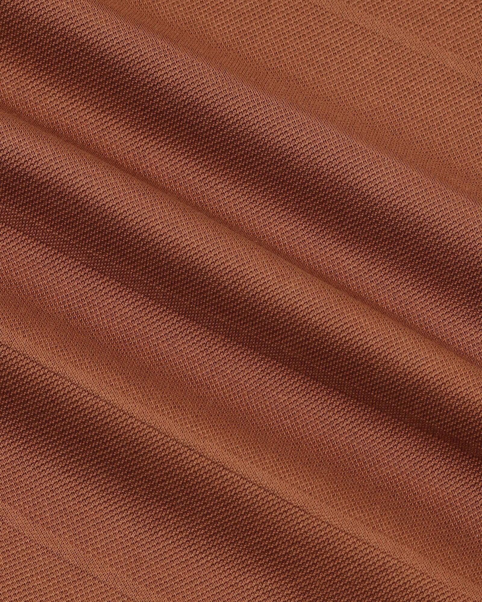 Polo Tobacco Brown Stripe T-Shirt - Brero