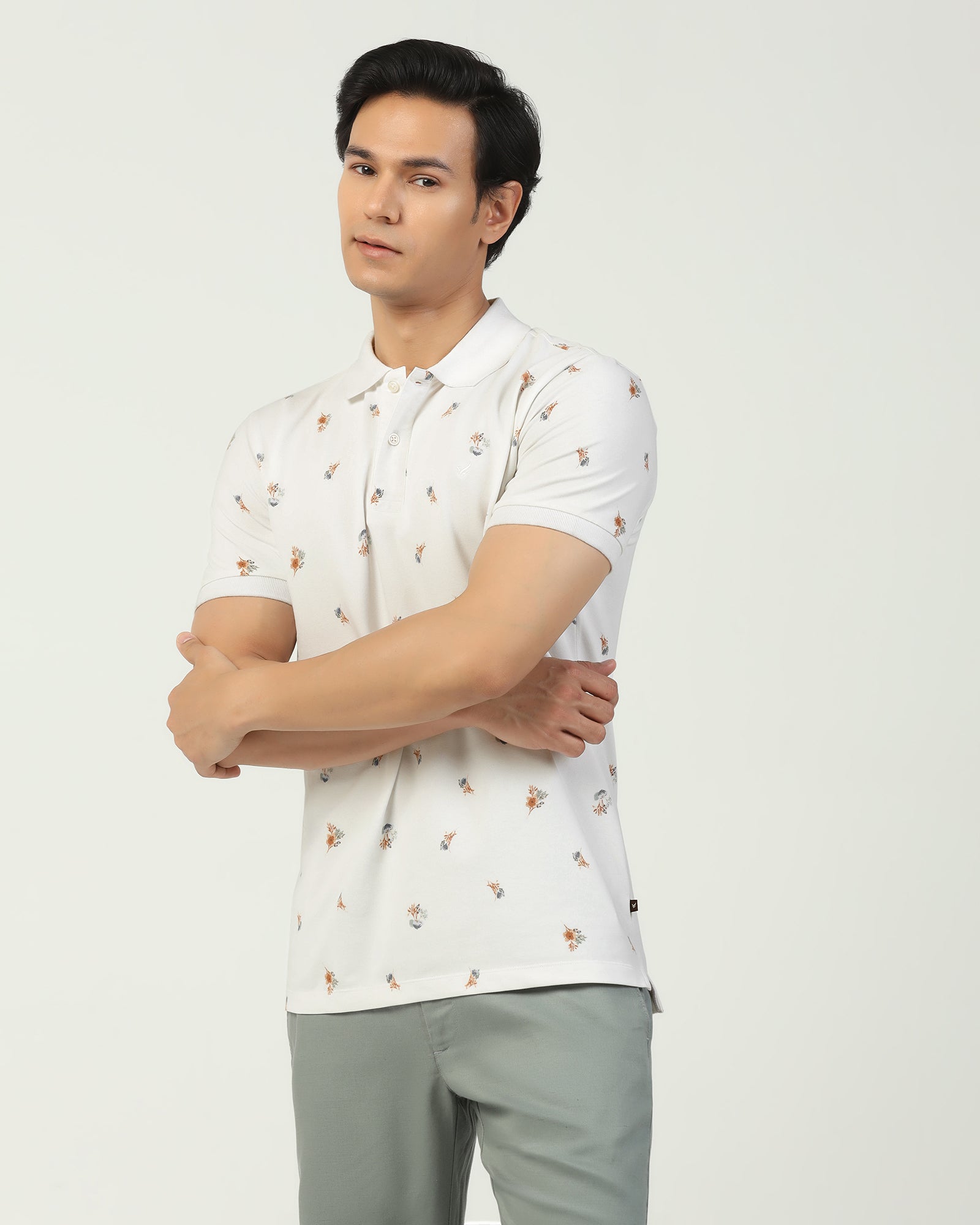 Polo White Printed T-Shirt - Depp