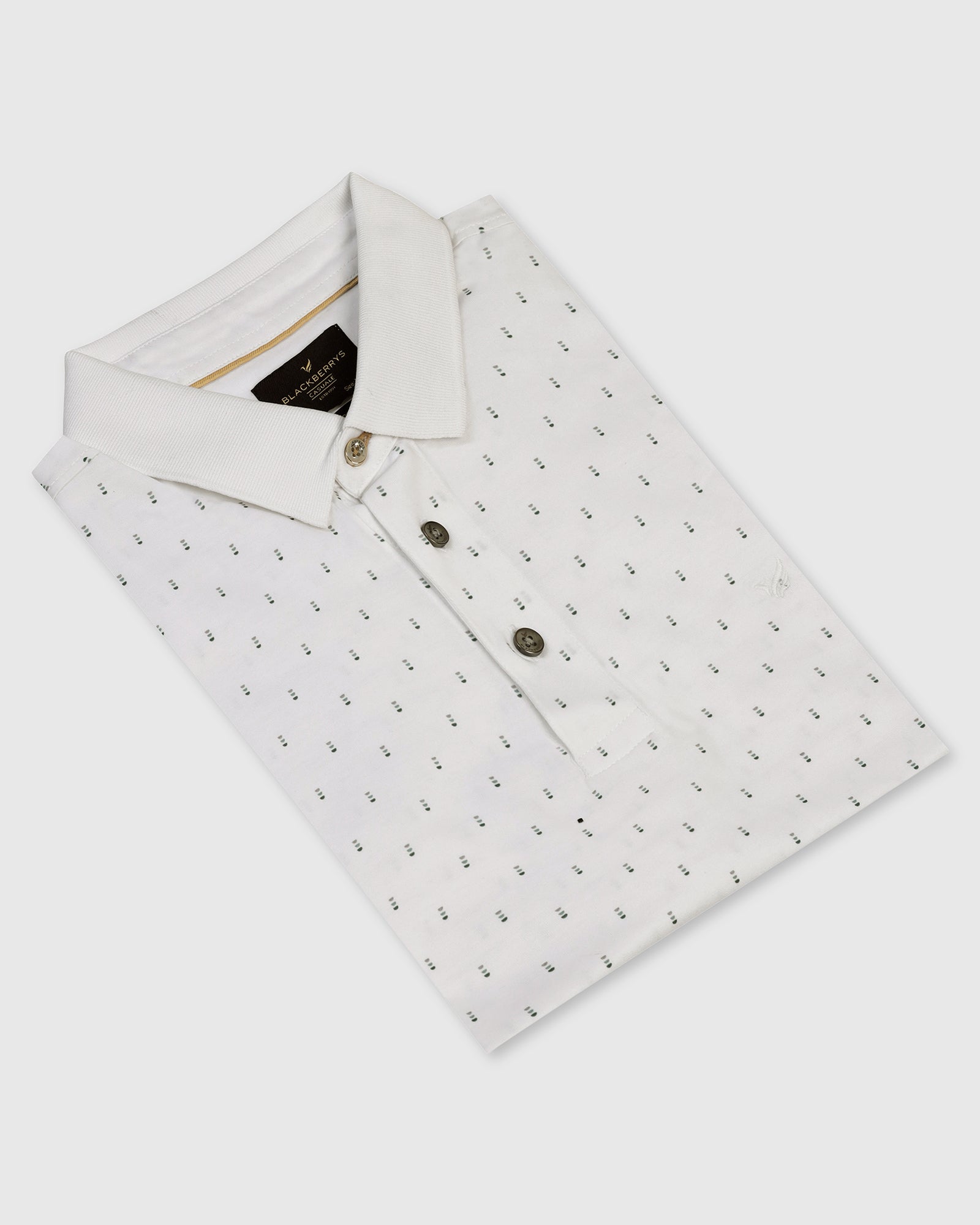 Polo White Printed T-Shirt - Hala