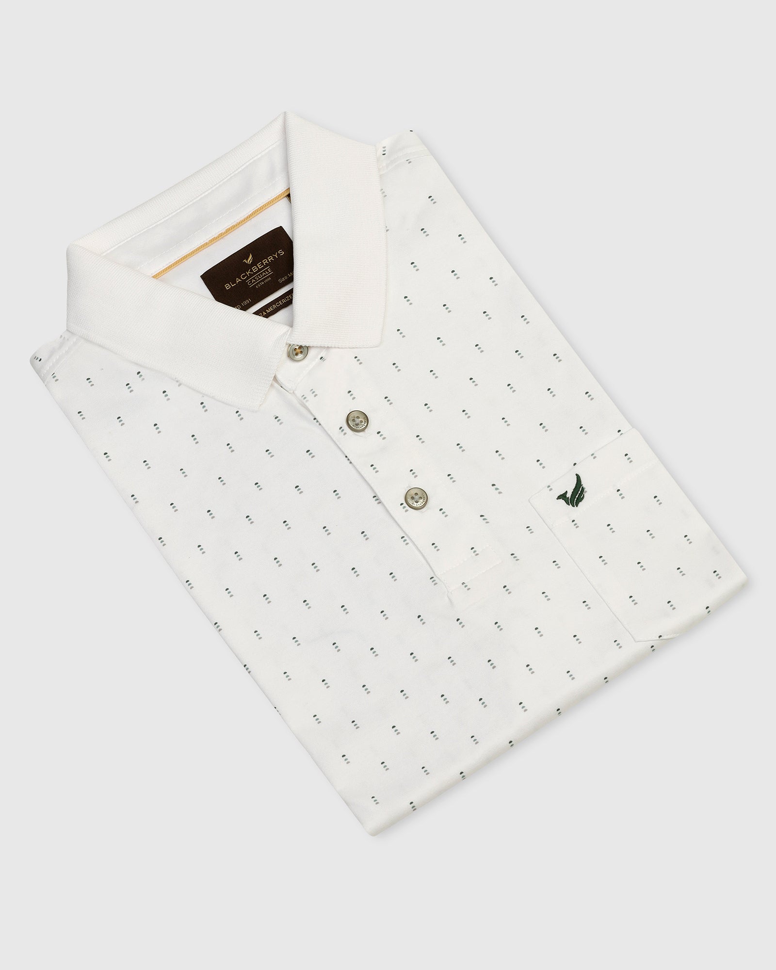 Polo White Printed T-Shirt - Hala