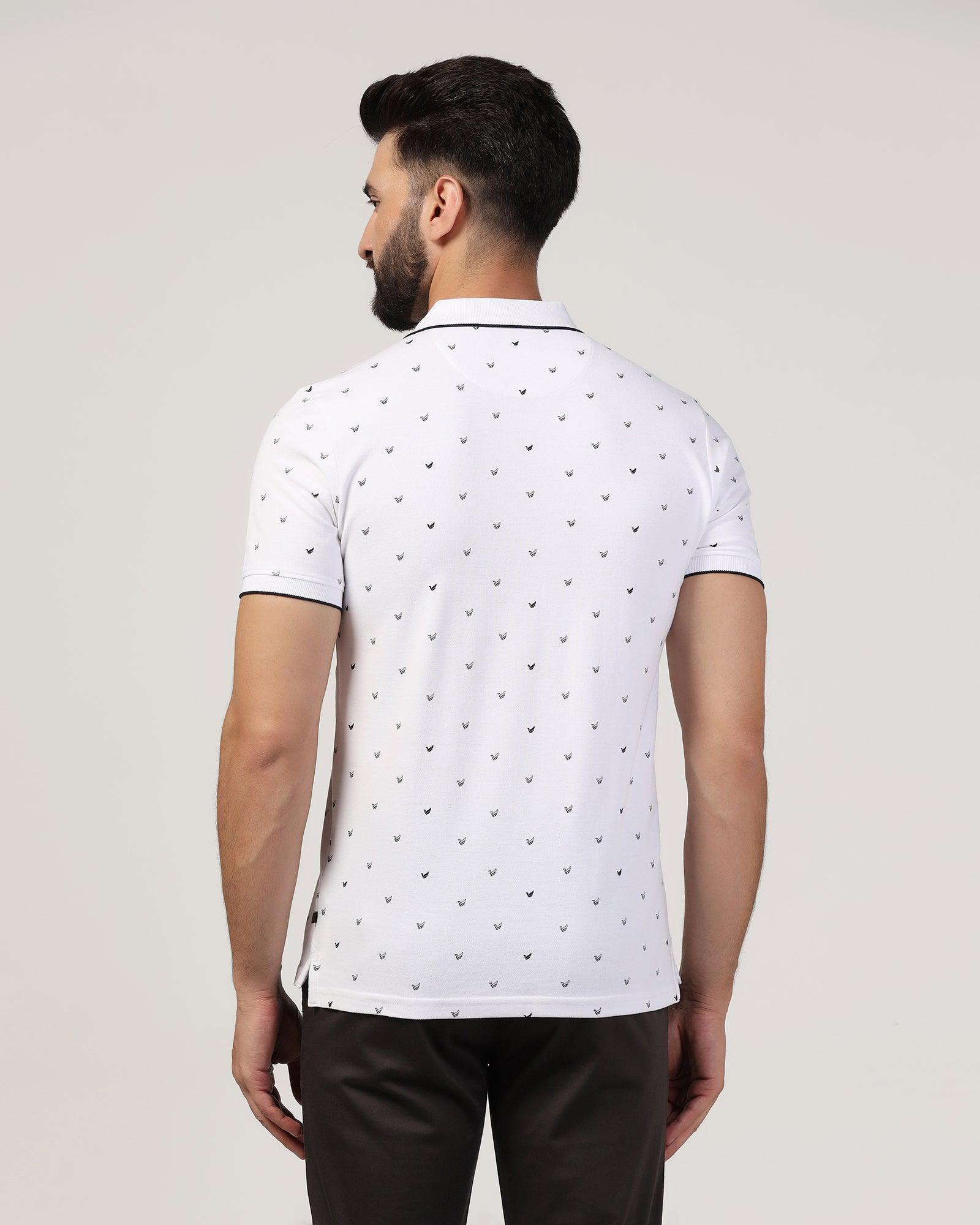 Polo White Printed T-Shirt - Tokyo - Blackberrys