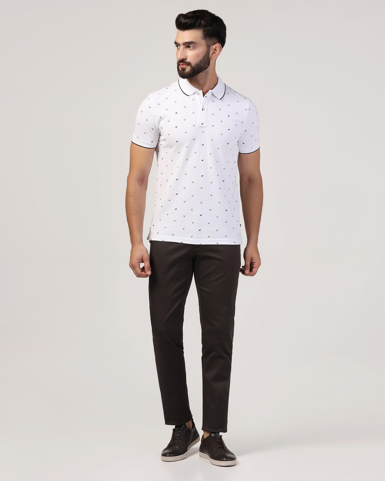 Polo White Printed T-Shirt - Tokyo - Blackberrys