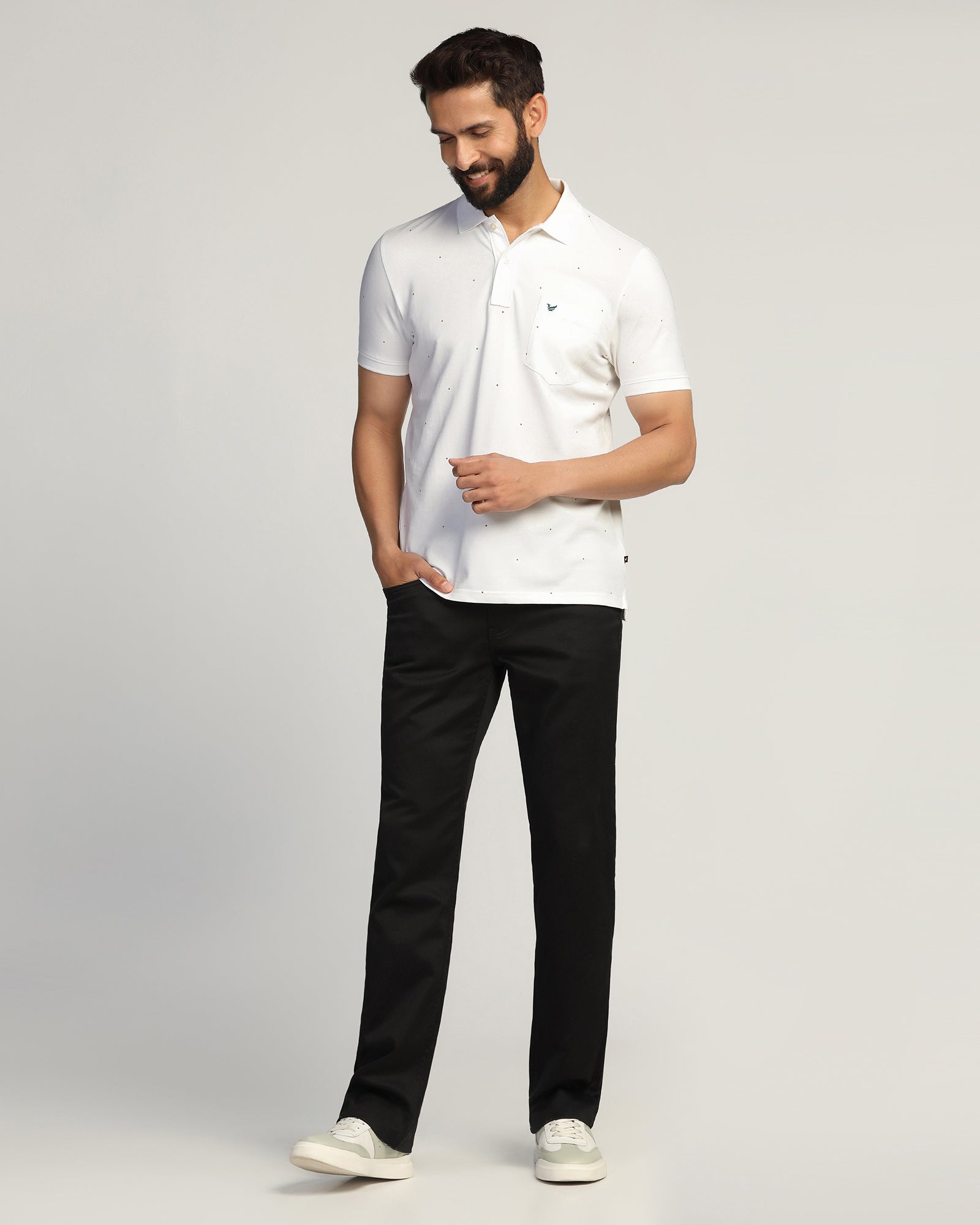 Polo White Printed T-Shirt - Wembley