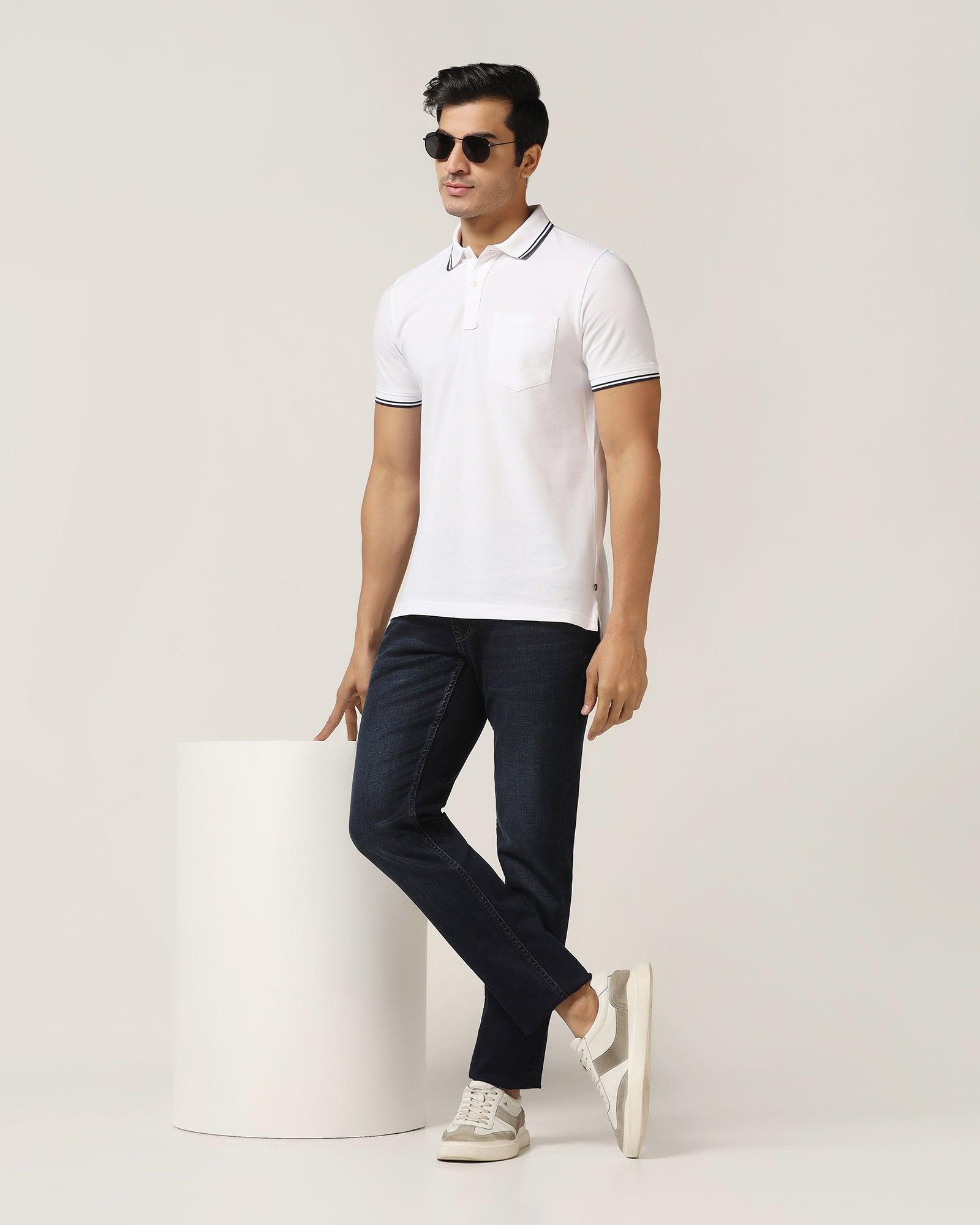 Polo White Solid T-Shirt - Fifa - Blackberrys