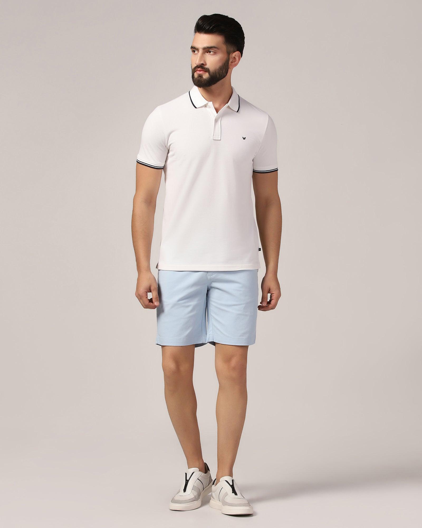 Polo White Solid T-Shirt - Posh - Blackberrys