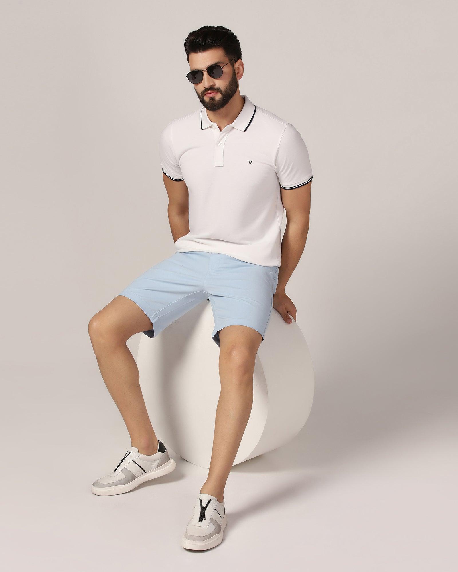 Polo White Solid T-Shirt - Posh - Blackberrys