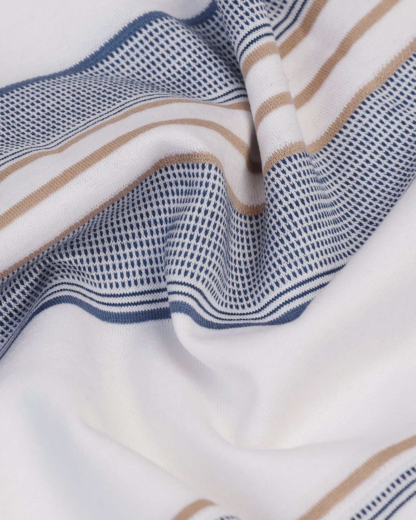 Polo White Stripe T-Shirt - Cetus