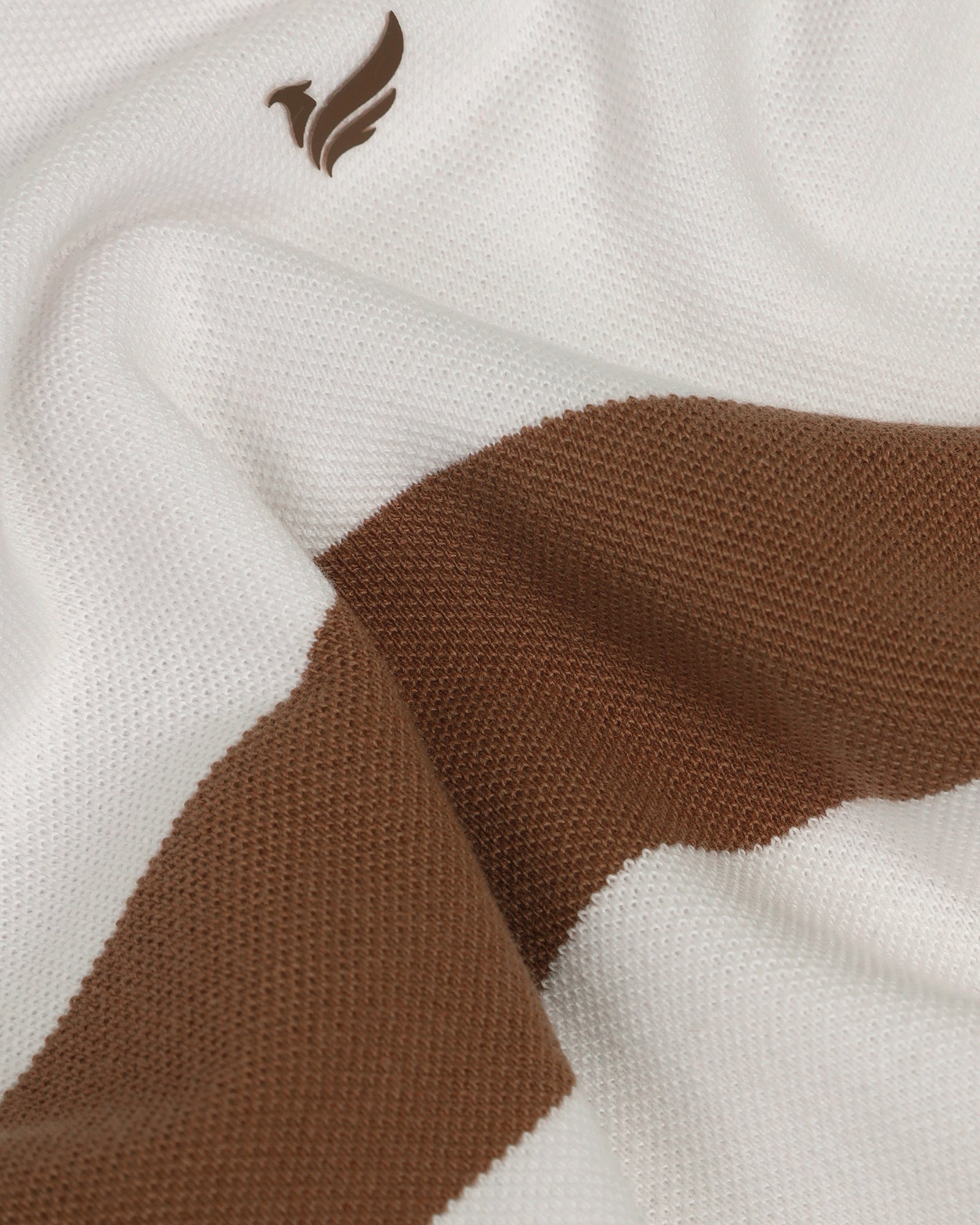 Polo White Stripe T-Shirt - Oriono